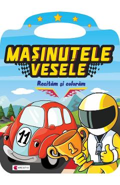 Masinutele vesele. Recitam si coloram
