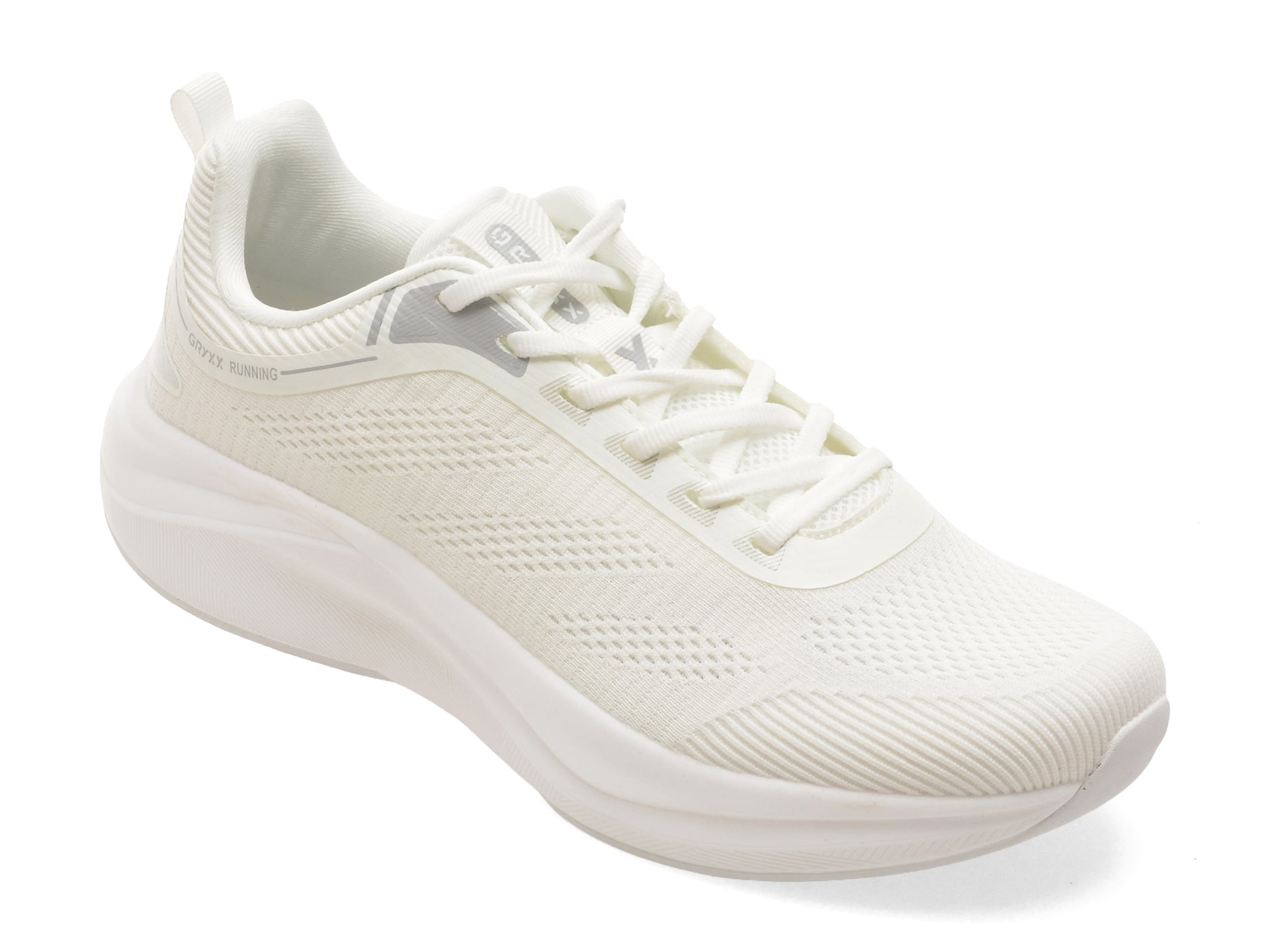 Pantofi sport GRYXX albi, 161010, din material textil