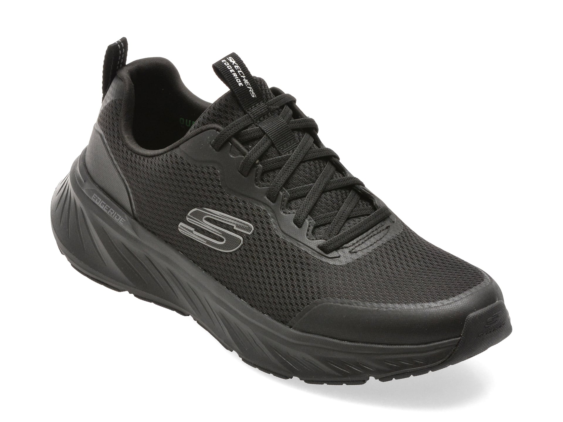 Pantofi sport SKECHERS negri, EDGERIDE, din material textil