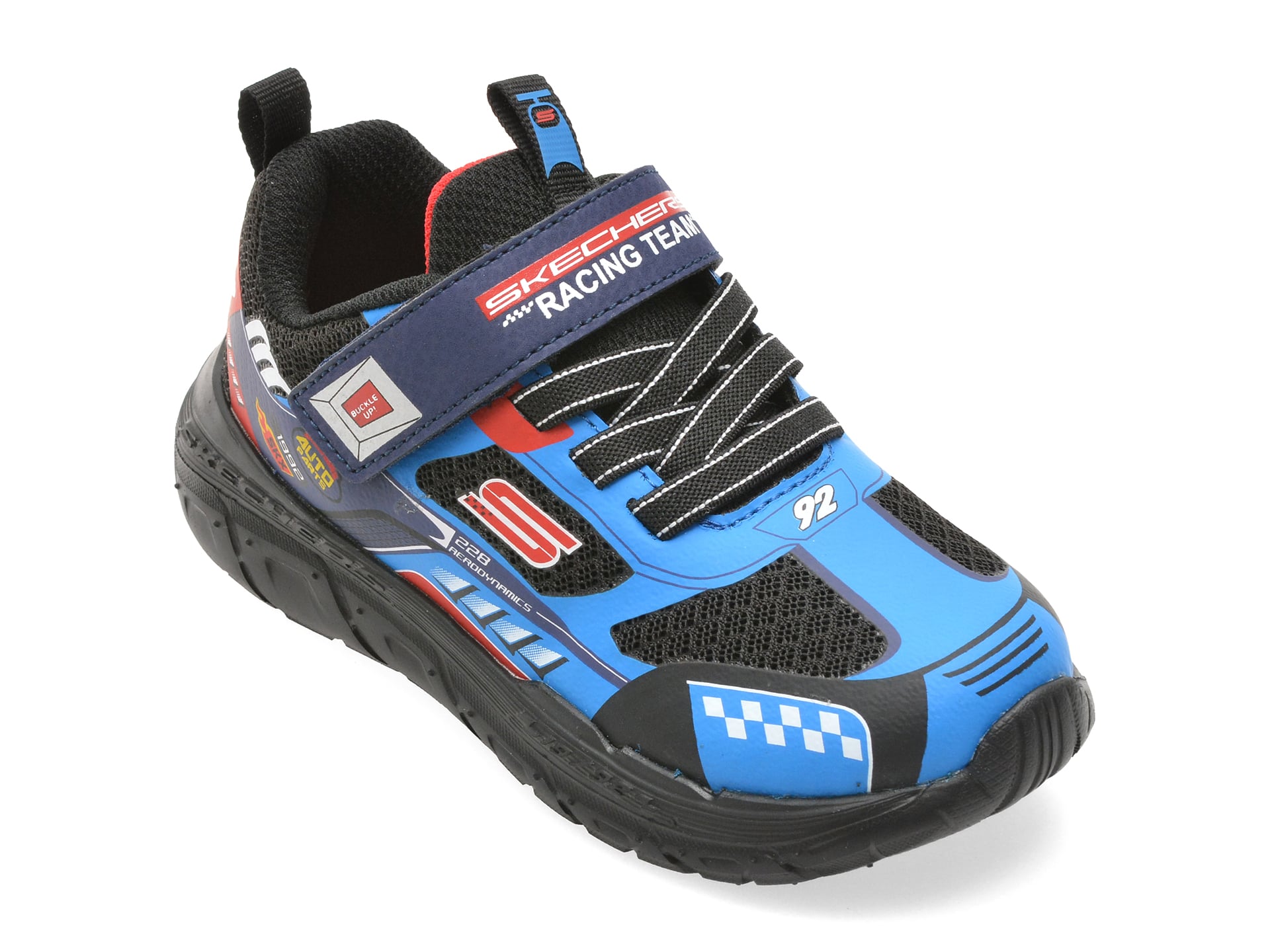 Pantofi sport SKECHERS albastri, SKECH TRACKS, din material textil