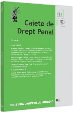 Caiete de drept penal Nr.1/2023
