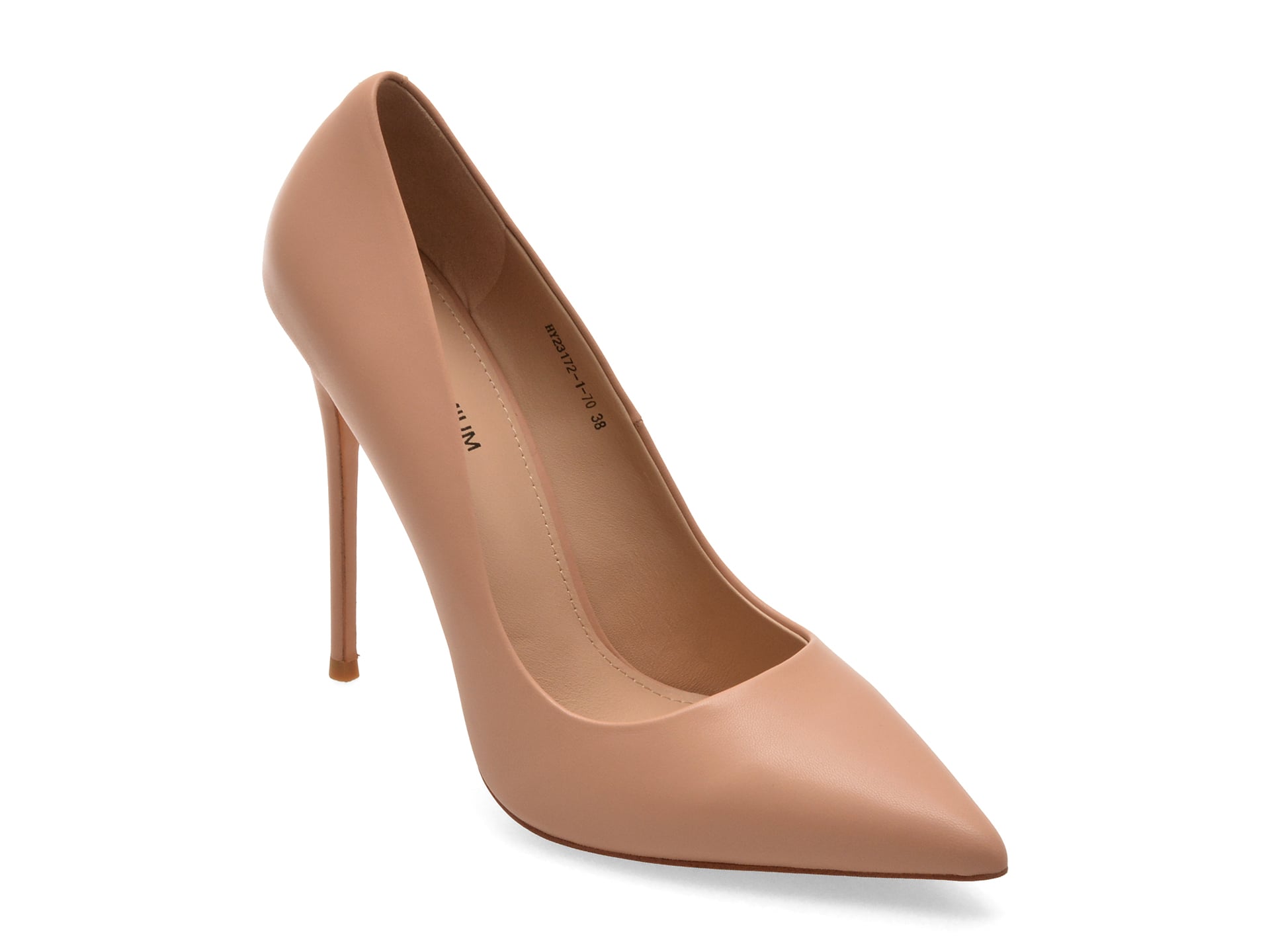 Pantofi eleganti EPICA PREMIUM nude, 23172, din piele naturala