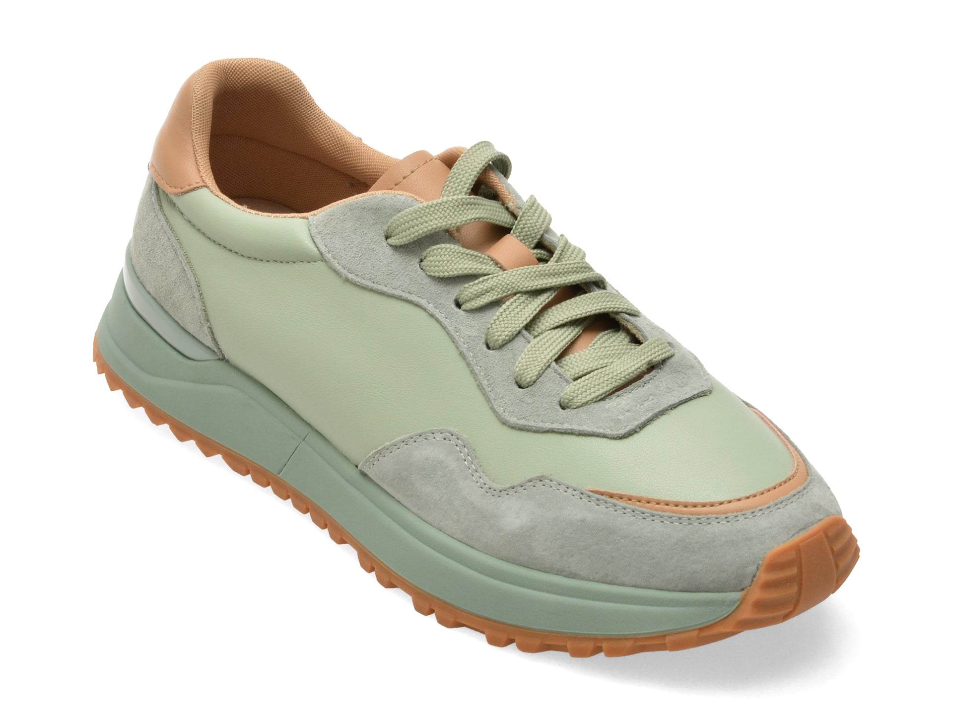 Pantofi sport FLAVIA PASSINI verzi, 18362, din piele naturala