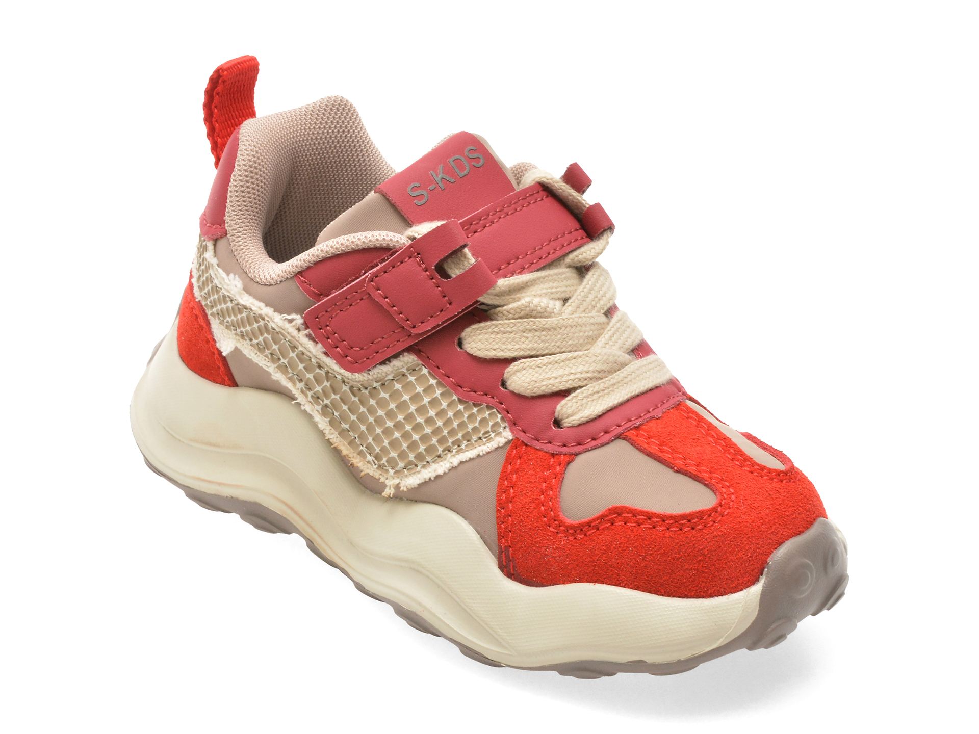 Pantofi sport SELECTION KIDS rosii, W325, din material textil