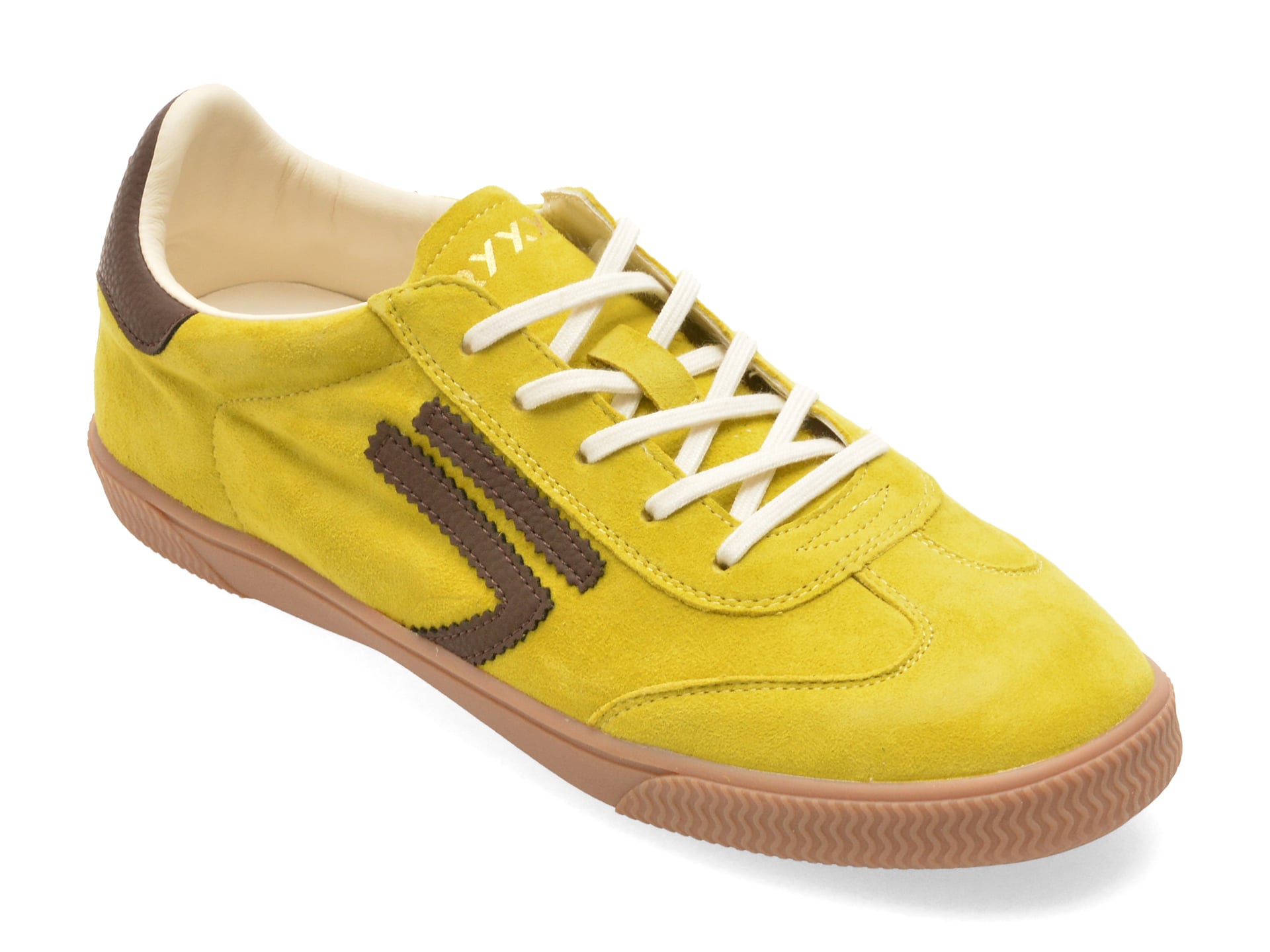 Pantofi sport GRYXX galbeni, 60221, din piele intoarsa