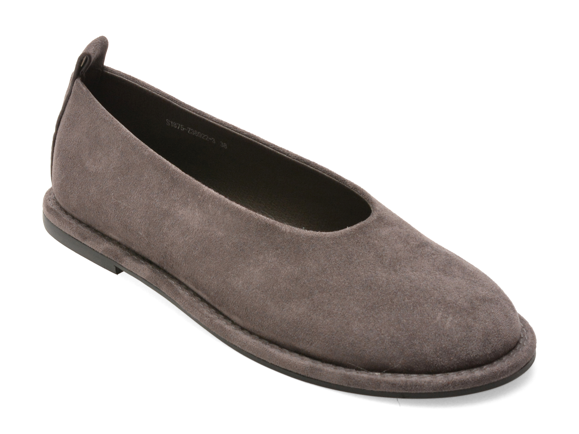 Balerini FLAVIA PASSINI gri, S1875, din material textil