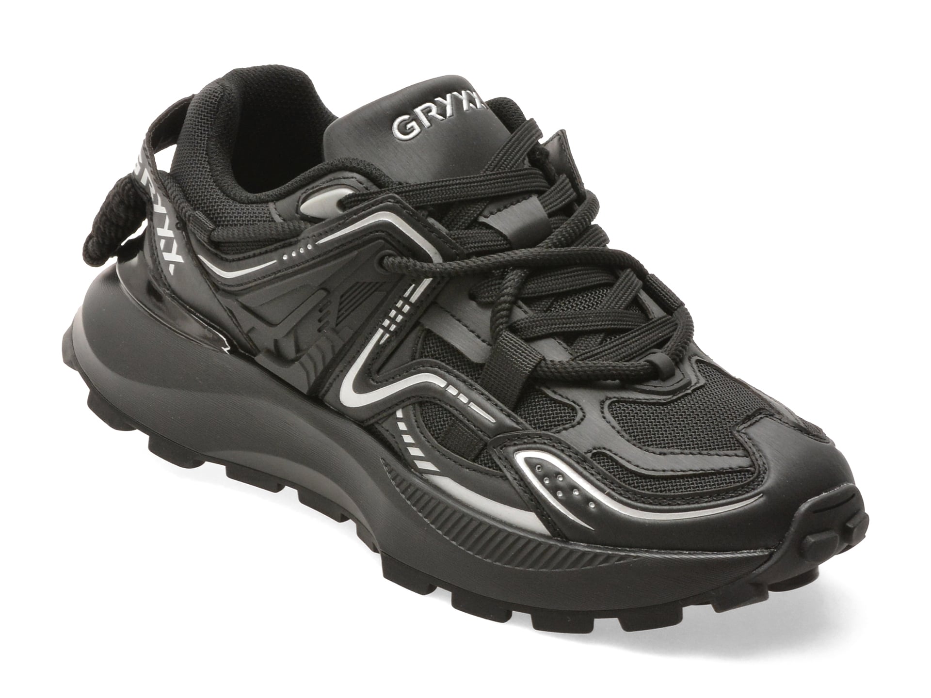 Pantofi sport GRYXX negri, 2508, din material textil