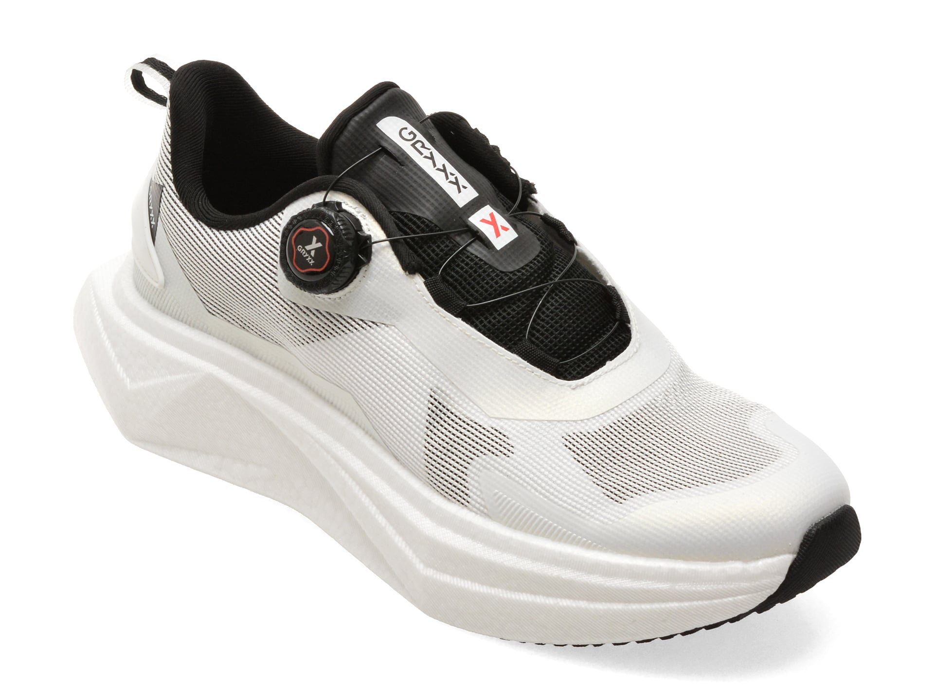 Pantofi sport GRYXX albi, 24122, din material textil