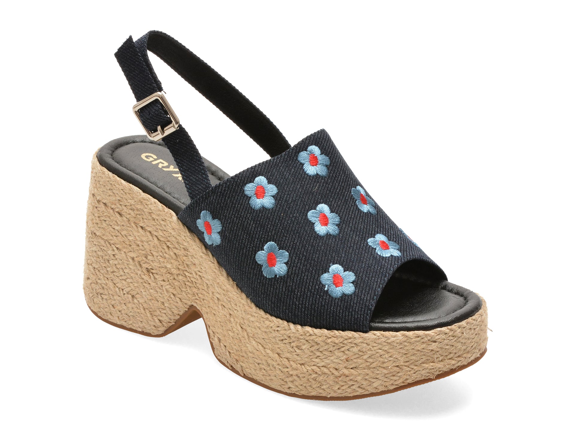 Sandale GRYXX albastre, 979, din material textil