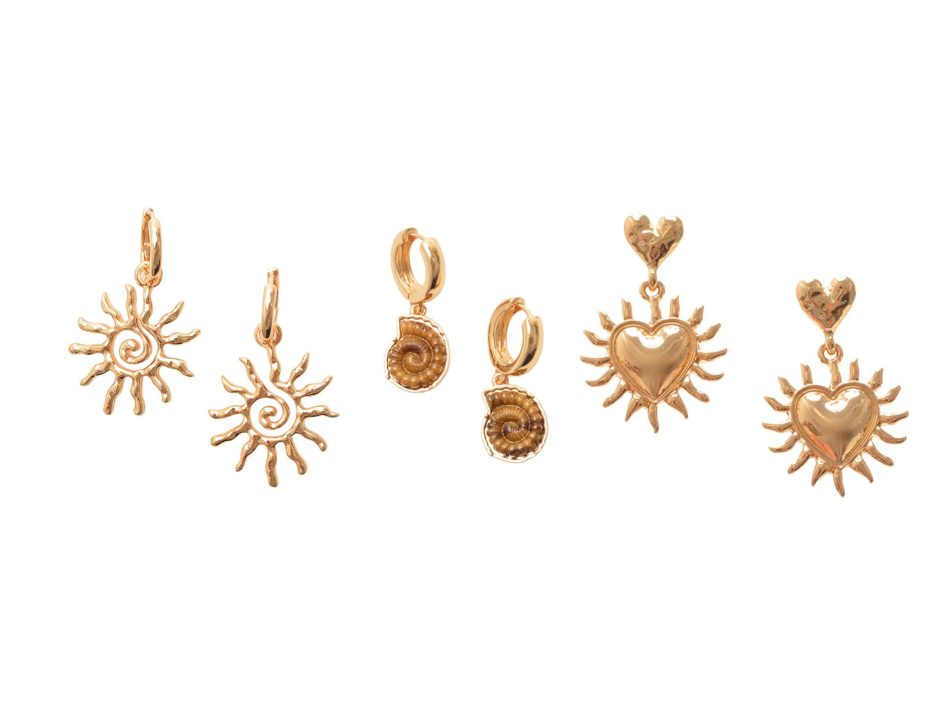 Cercei ALDO aurii, LUVSHELL 240, din metal