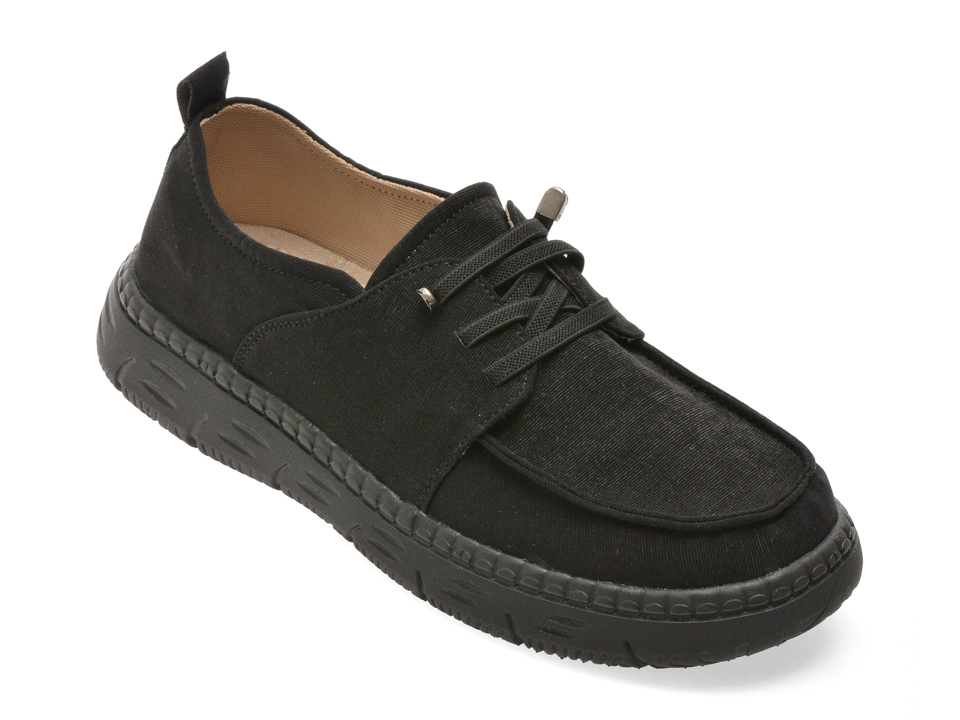 Mocasini FLAVIA PASSINI negri, A6030, din material textil