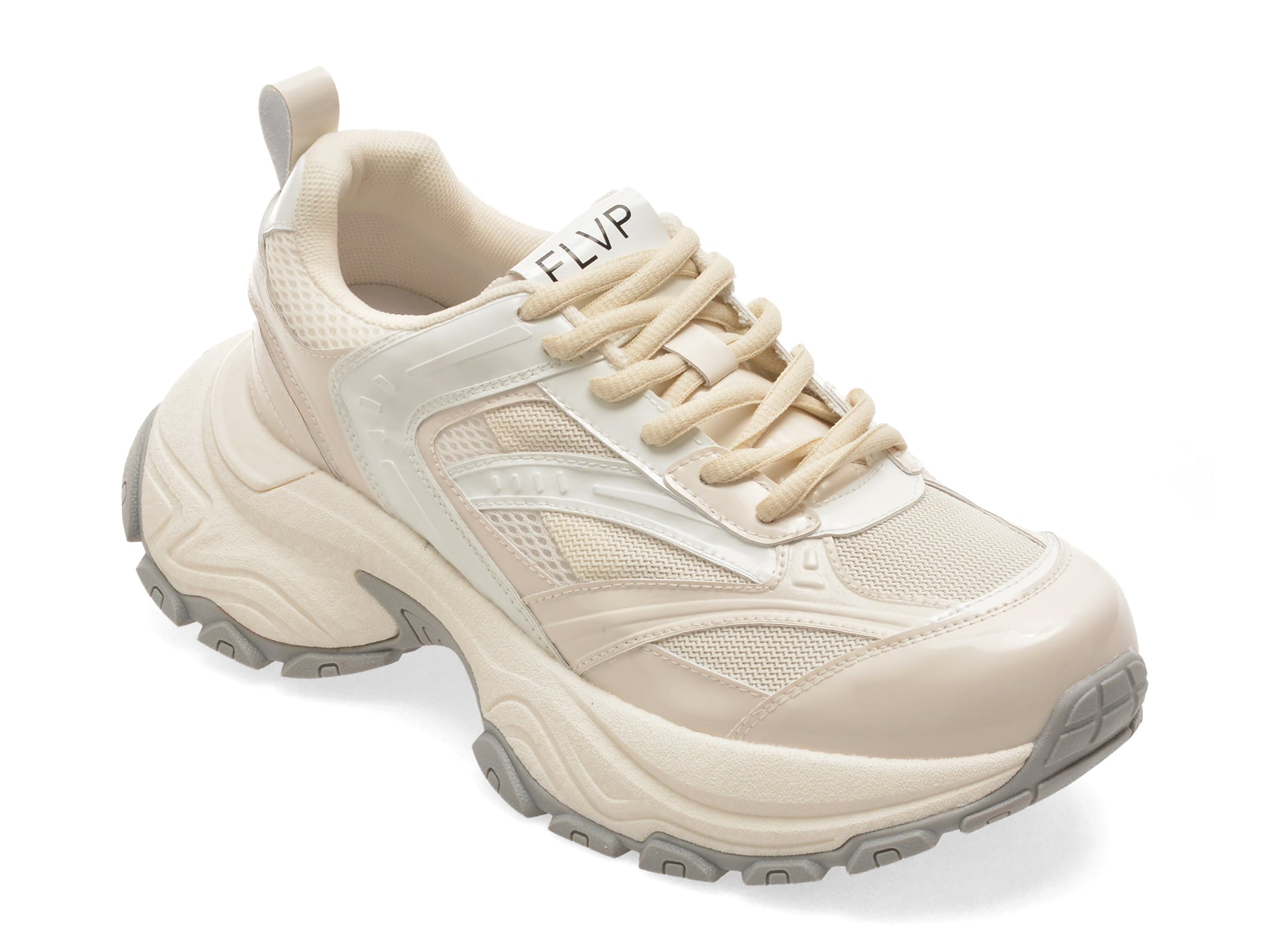 Pantofi sport FLAVIA PASSINI albi, T9178, din pile ecologica