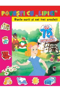 Povesti cu lipici - Bucle-Aurii si cei trei ursuleti