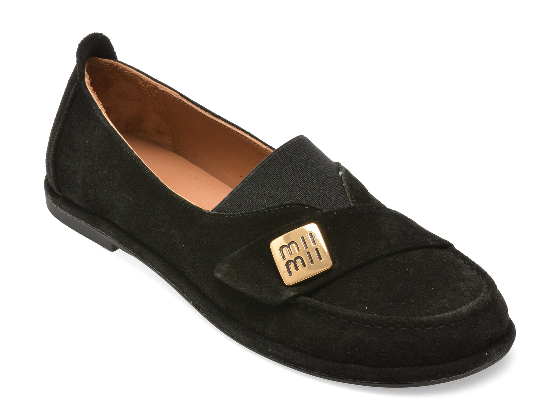 Mocasini EPICA negri, 1614040, din piele intoarsa