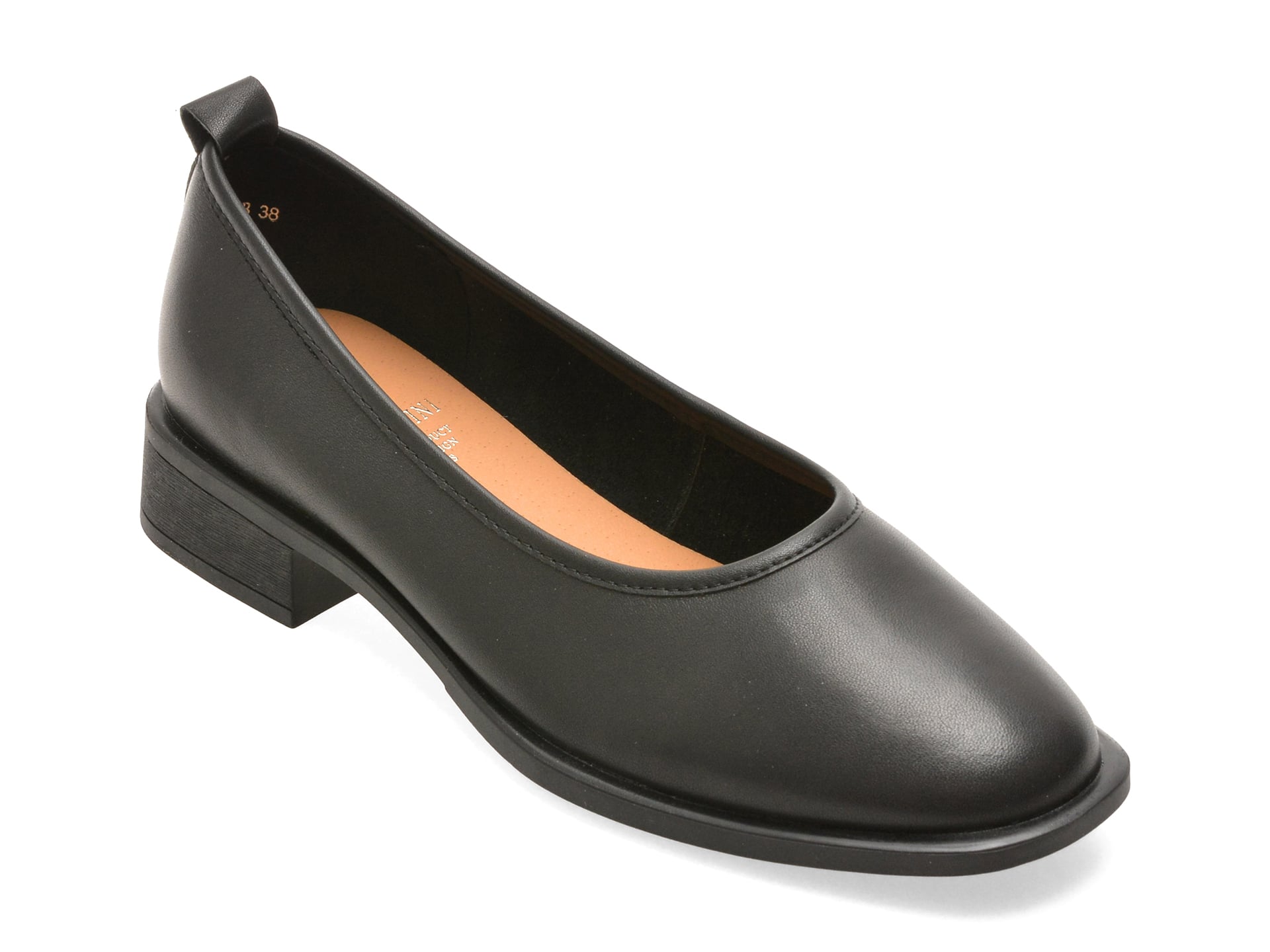 Balerini FLAVIA PASSINI negri, 1275C11, din piele naturala