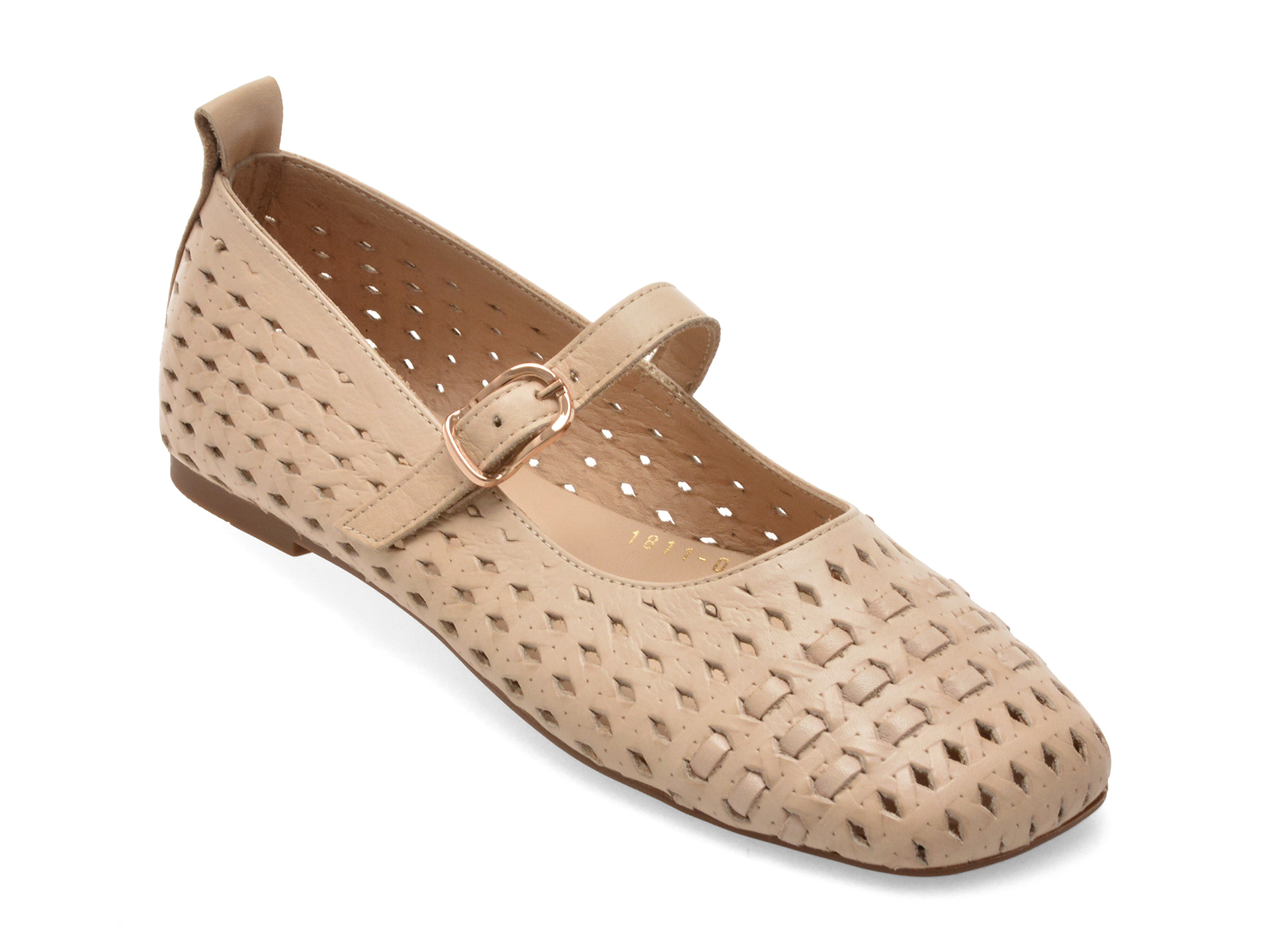 Balerini GRYXX bej, 5371811, din piele naturala