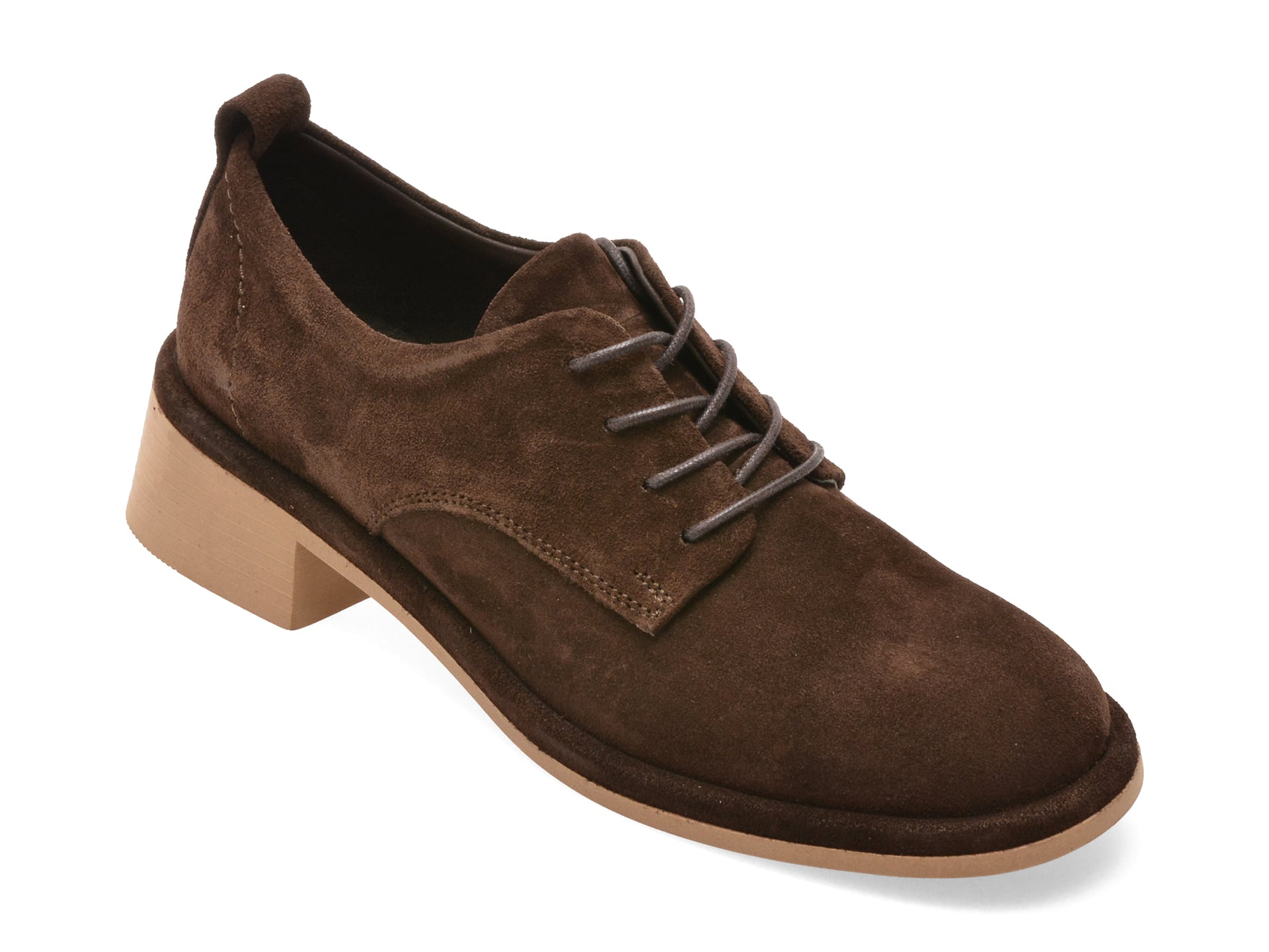 Pantofi IMAGE maro, 3772610, din piele intoarsa
