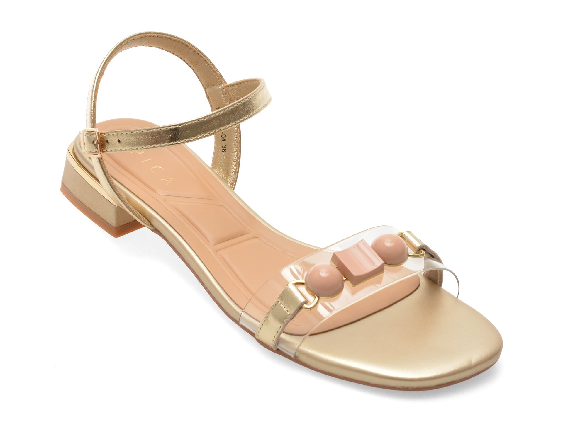 Sandale EPICA aurii, 250604, din piele naturala