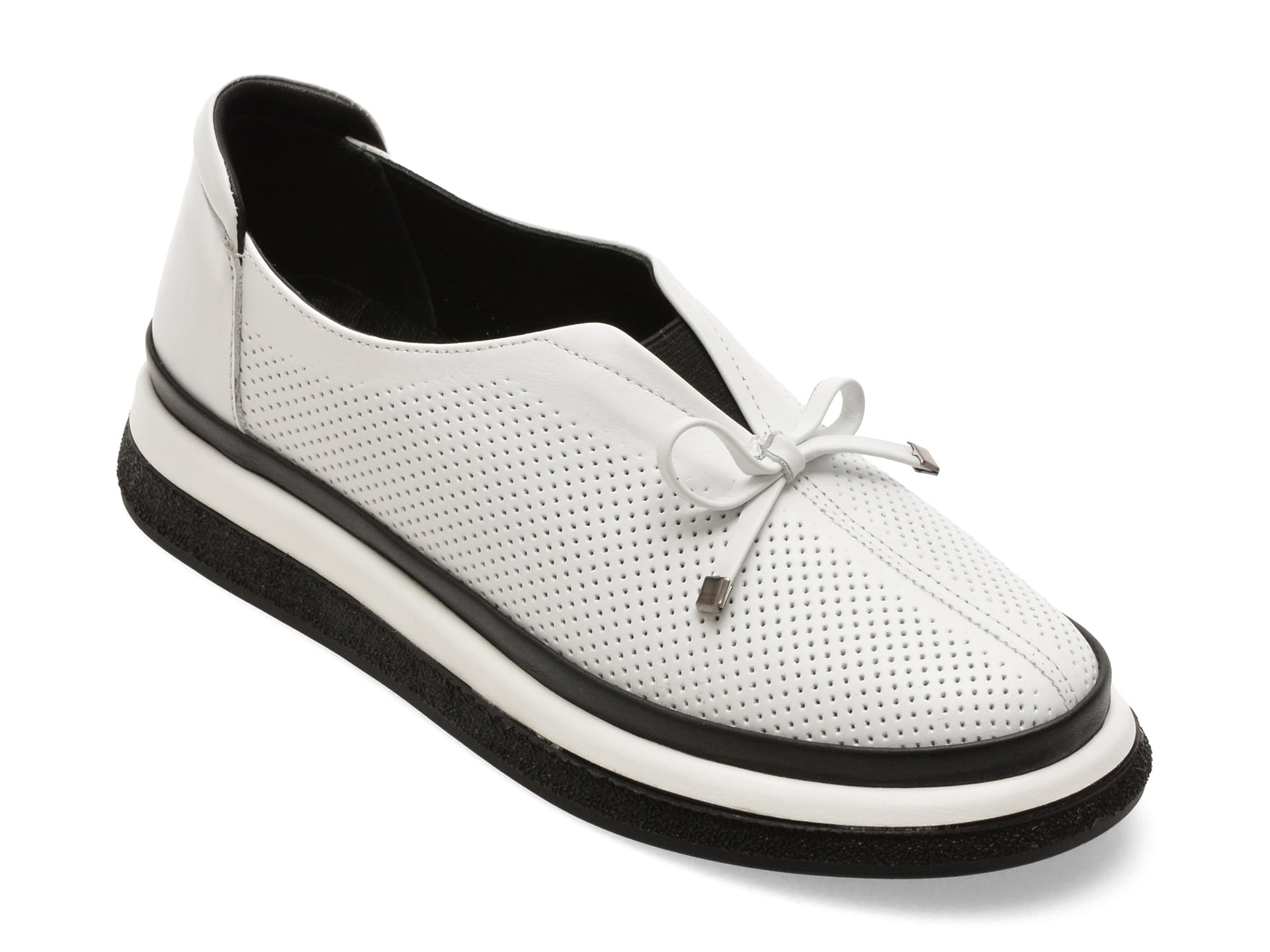 Pantofi IMAGE albi, 5503702, din piele naturala