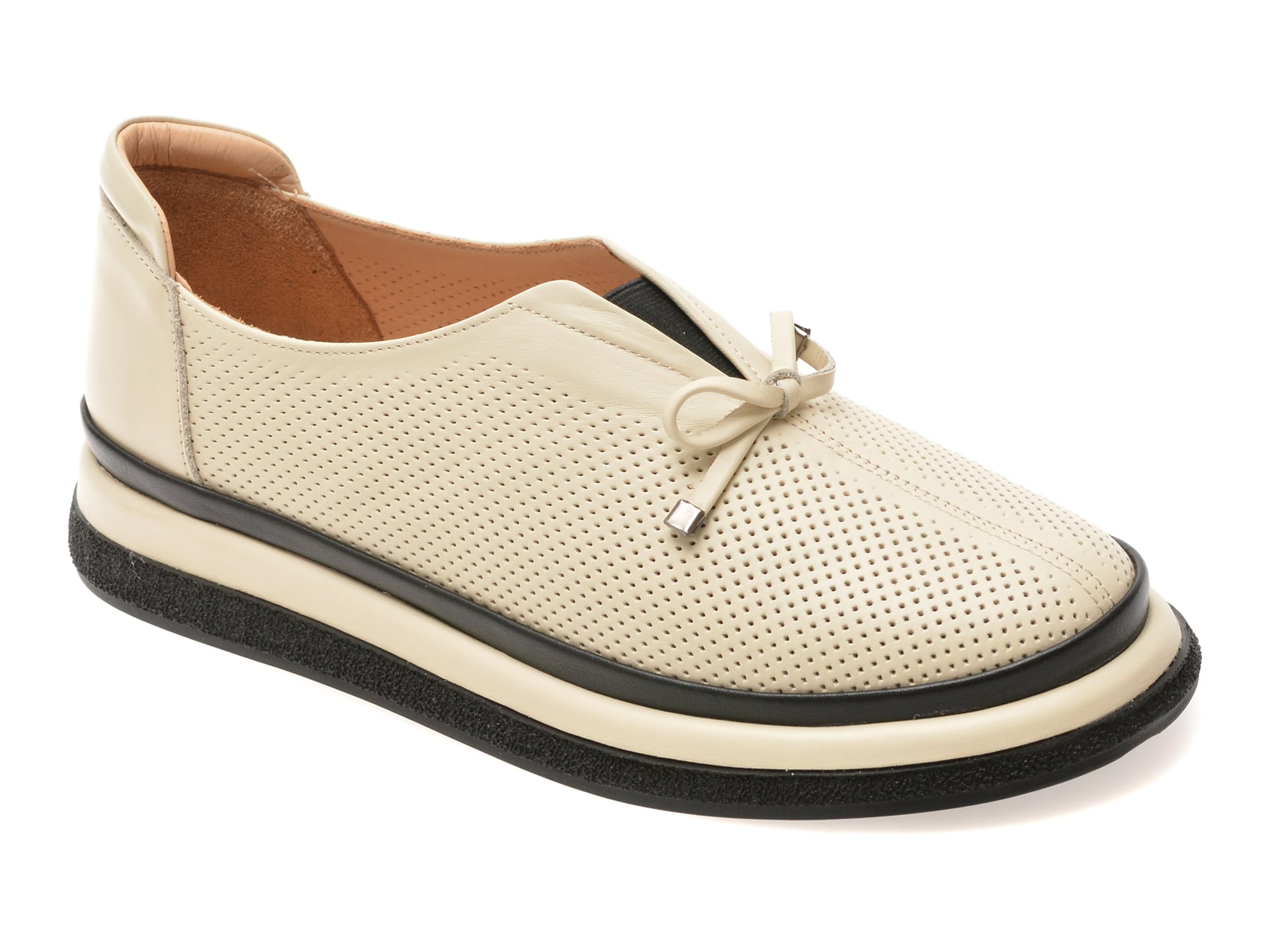 Pantofi IMAGE bej, 5503702, din piele naturala