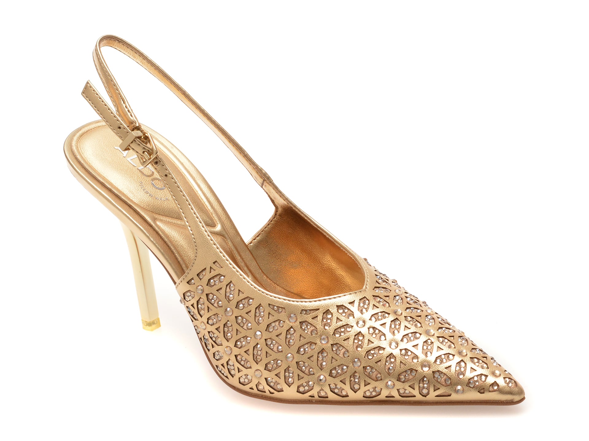 Pantofi eleganti ALDO aurii, LYSANDRE 712, din piele ecologica
