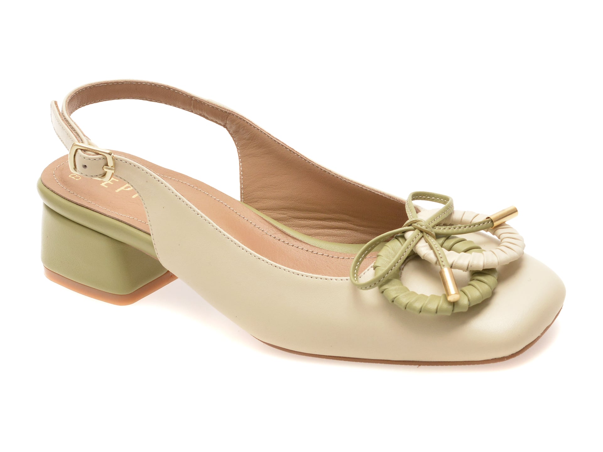 Pantofi eleganti EPICA bej, 669B714, din piele naturala