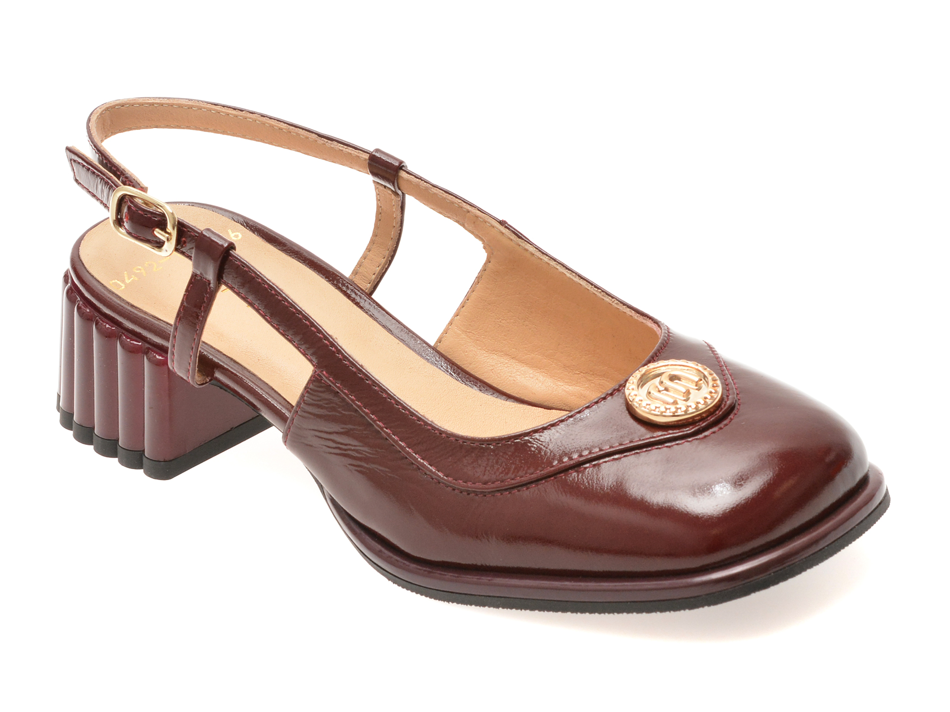 Pantofi eleganti EPICA visinii, 6020492, din piele naturala lacuita