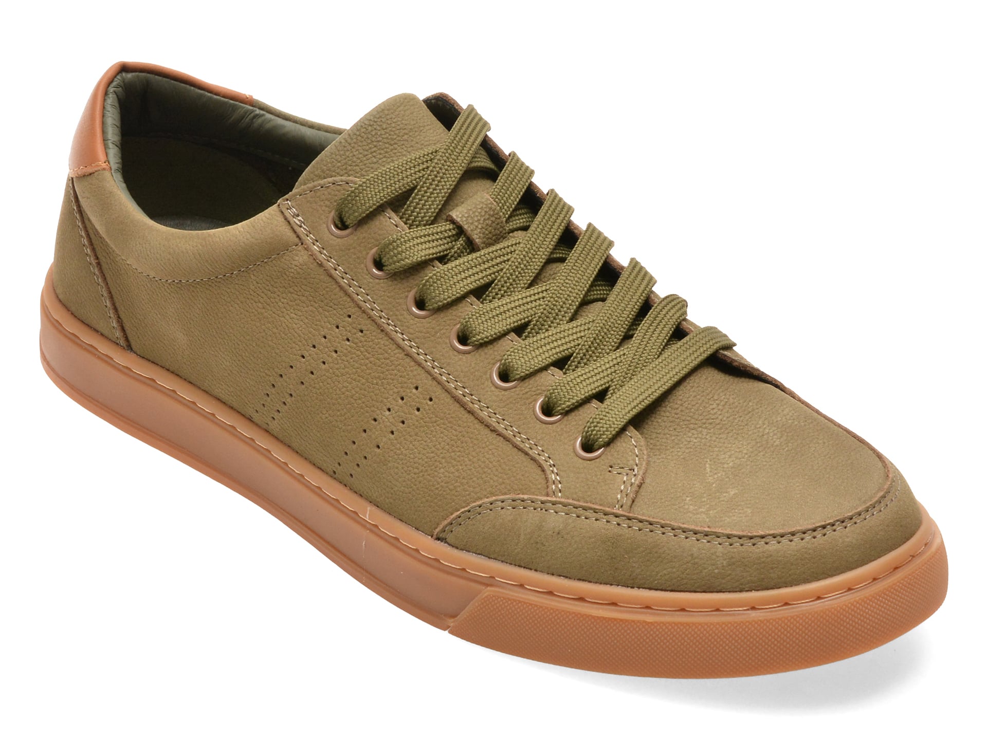 Pantofi sport EPICA verzi, 1298, din piele naturala