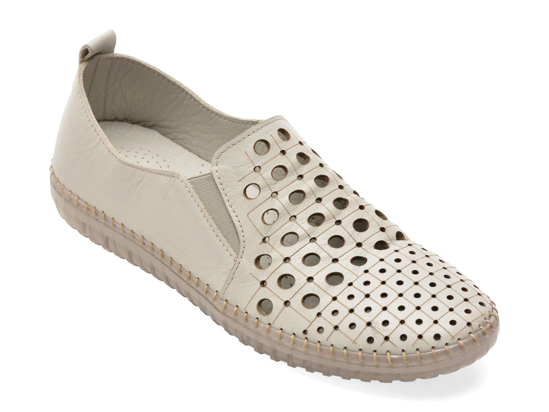 Pantofi FLAVIA PASSINI gri, YK06143, din piele naturala