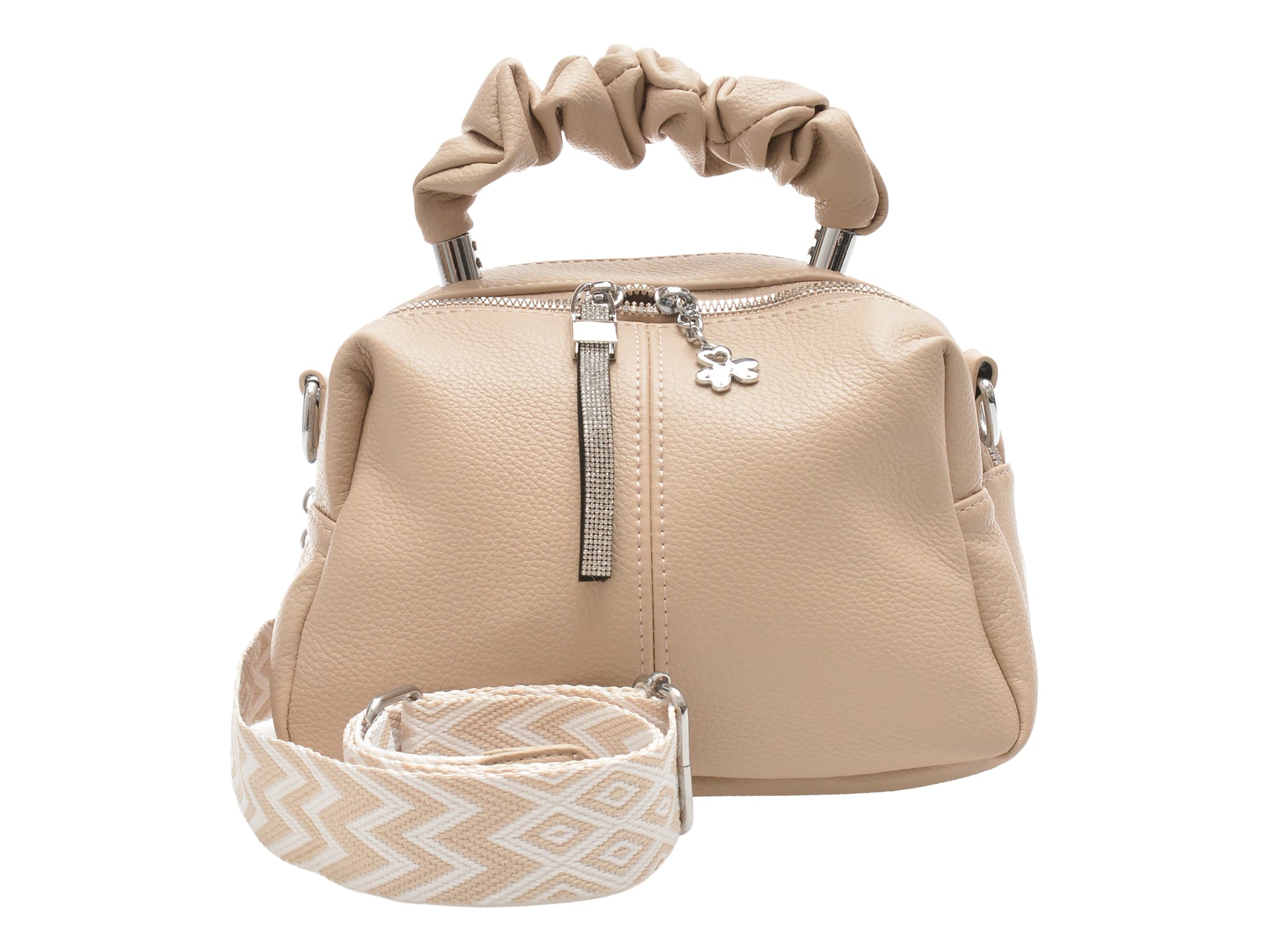 Geanta FLAVIA PASSINI bej, 6625, din piele ecologica