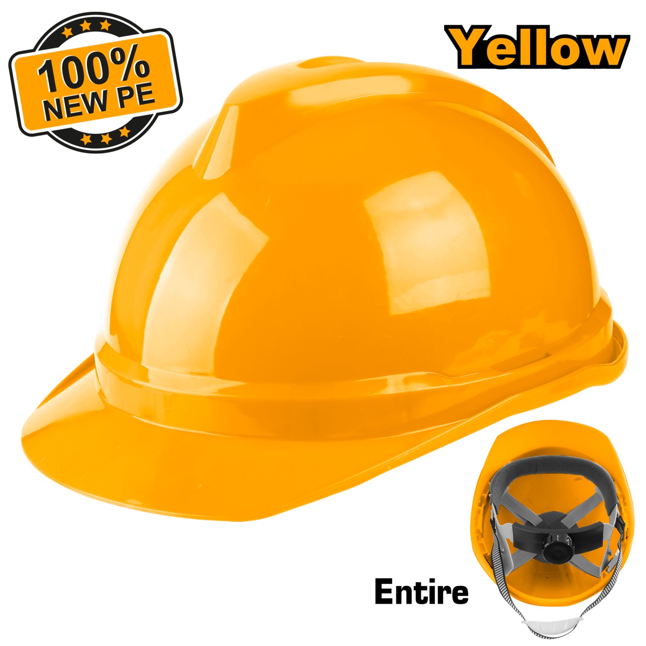 Casca Protectie Galbena INGCO HSH201