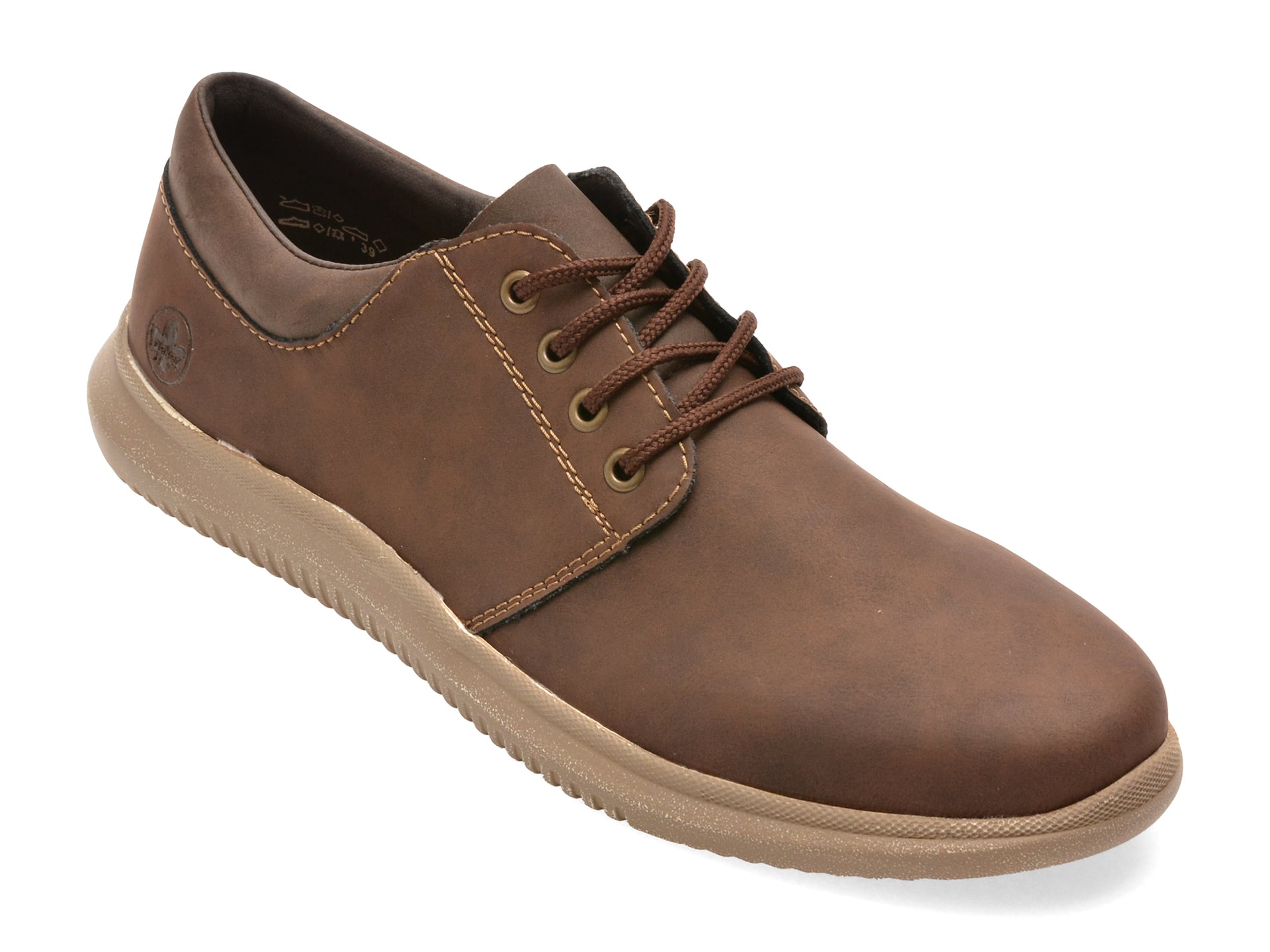Pantofi RIEKER maro, 10424, din piele naturala