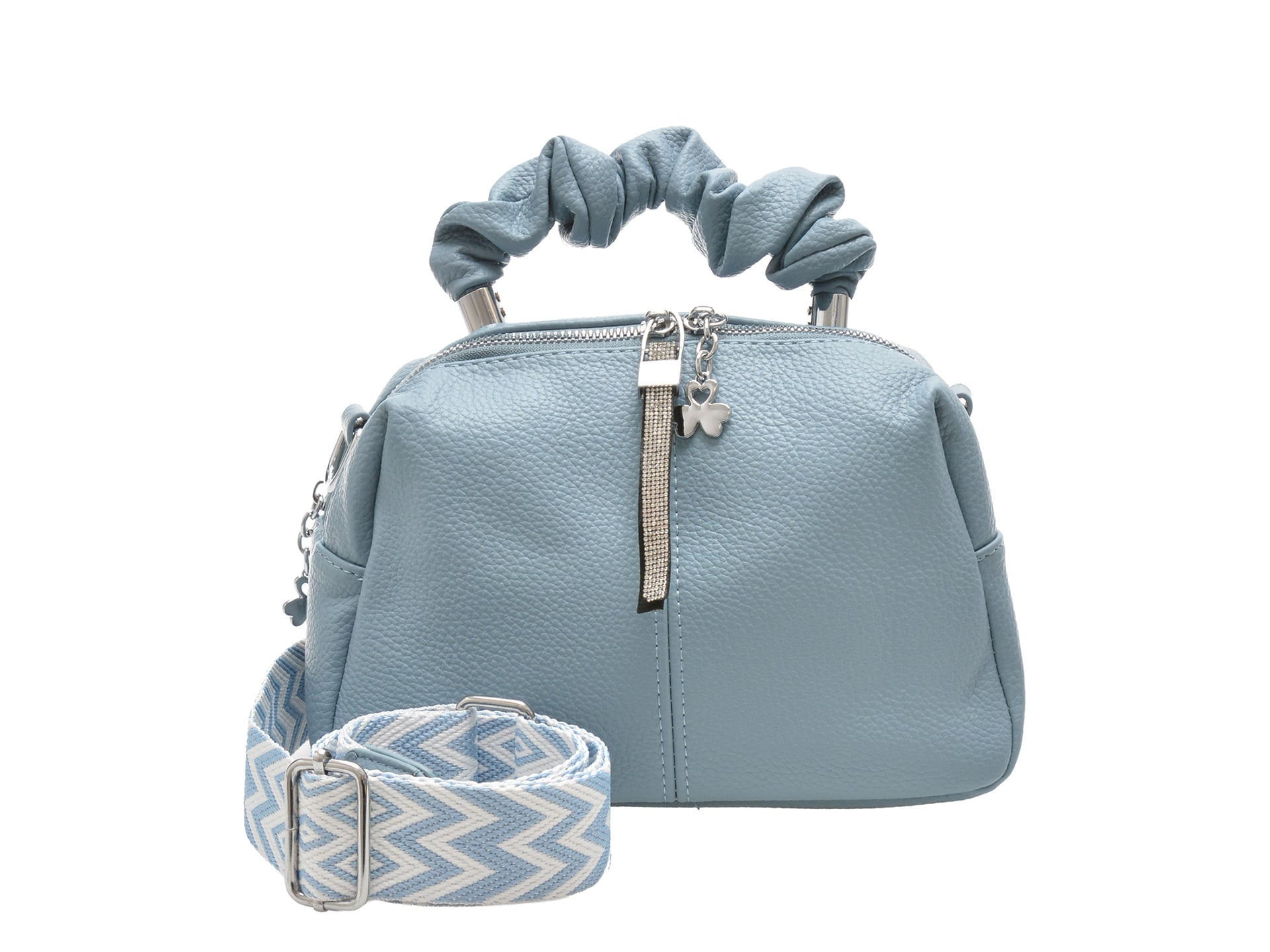 Geanta FLAVIA PASSINI albastra, 6625, din piele ecologica