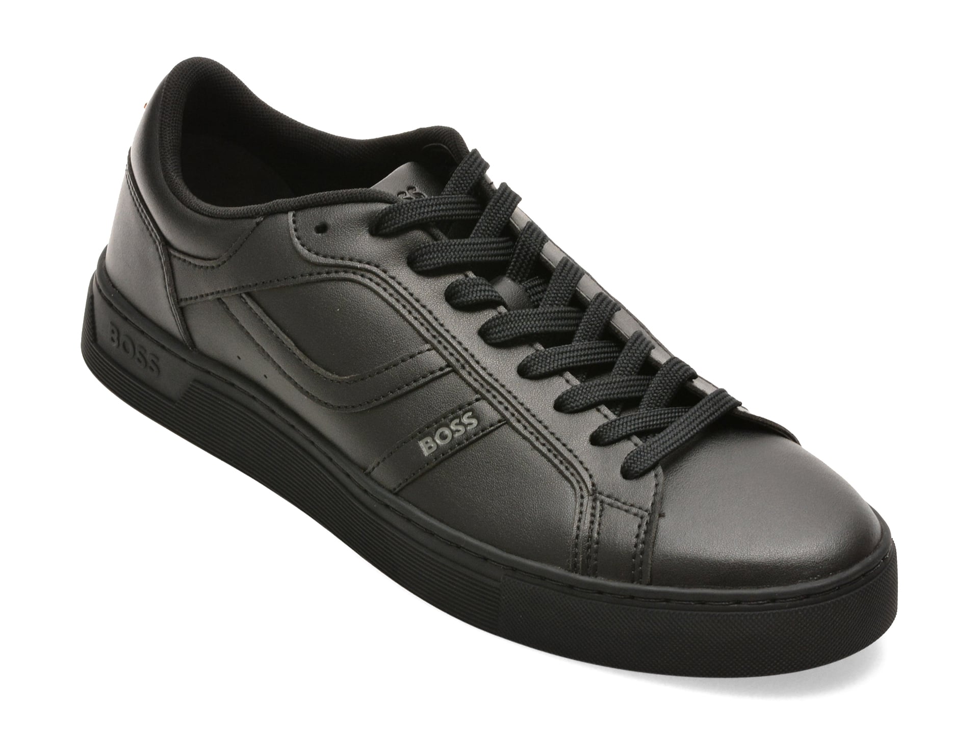 Pantofi sport BOSS negri, 2636, din piele ecologica