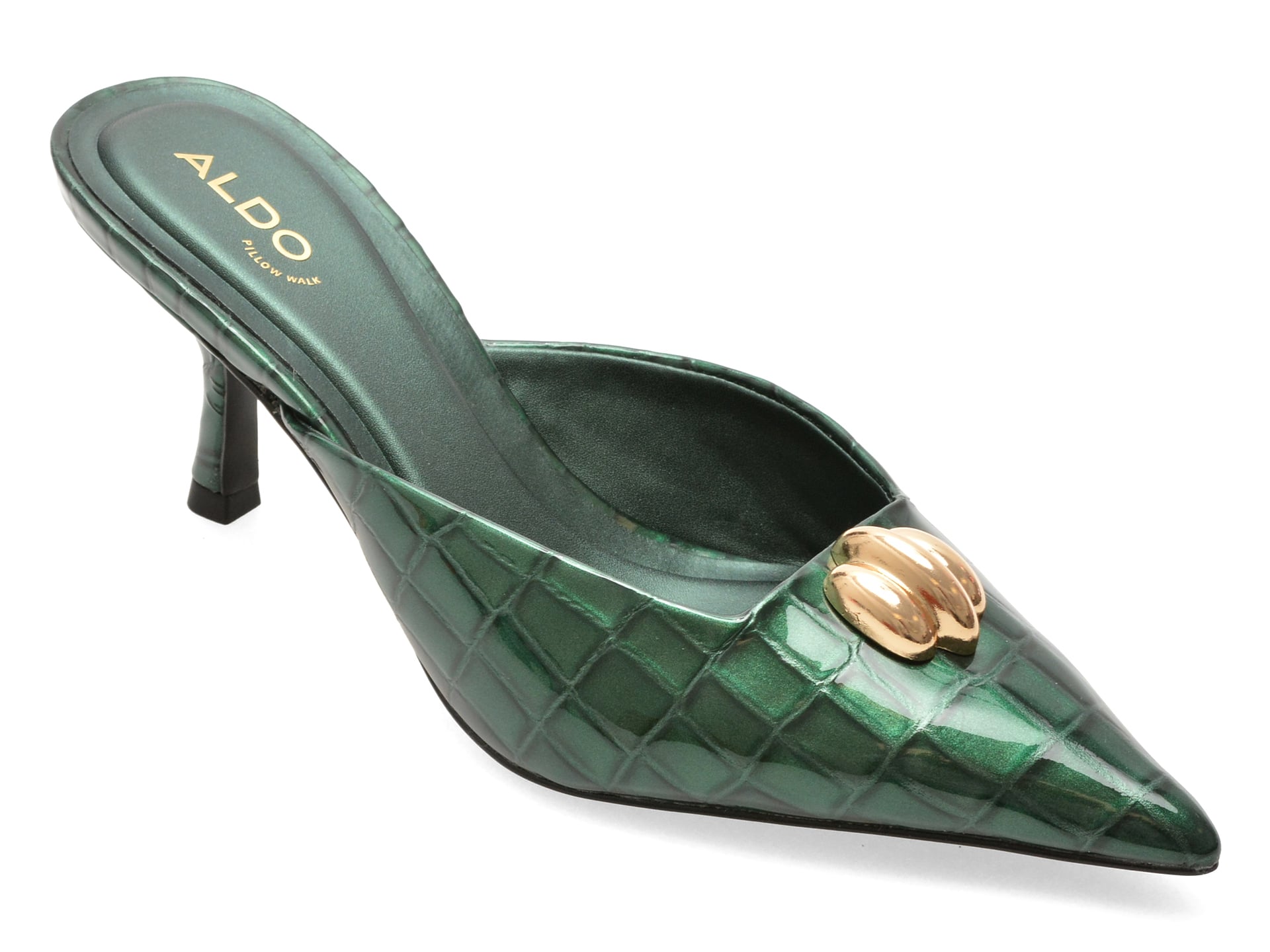 Papuci ALDO verzi, CARSYNN 301, din piele croco