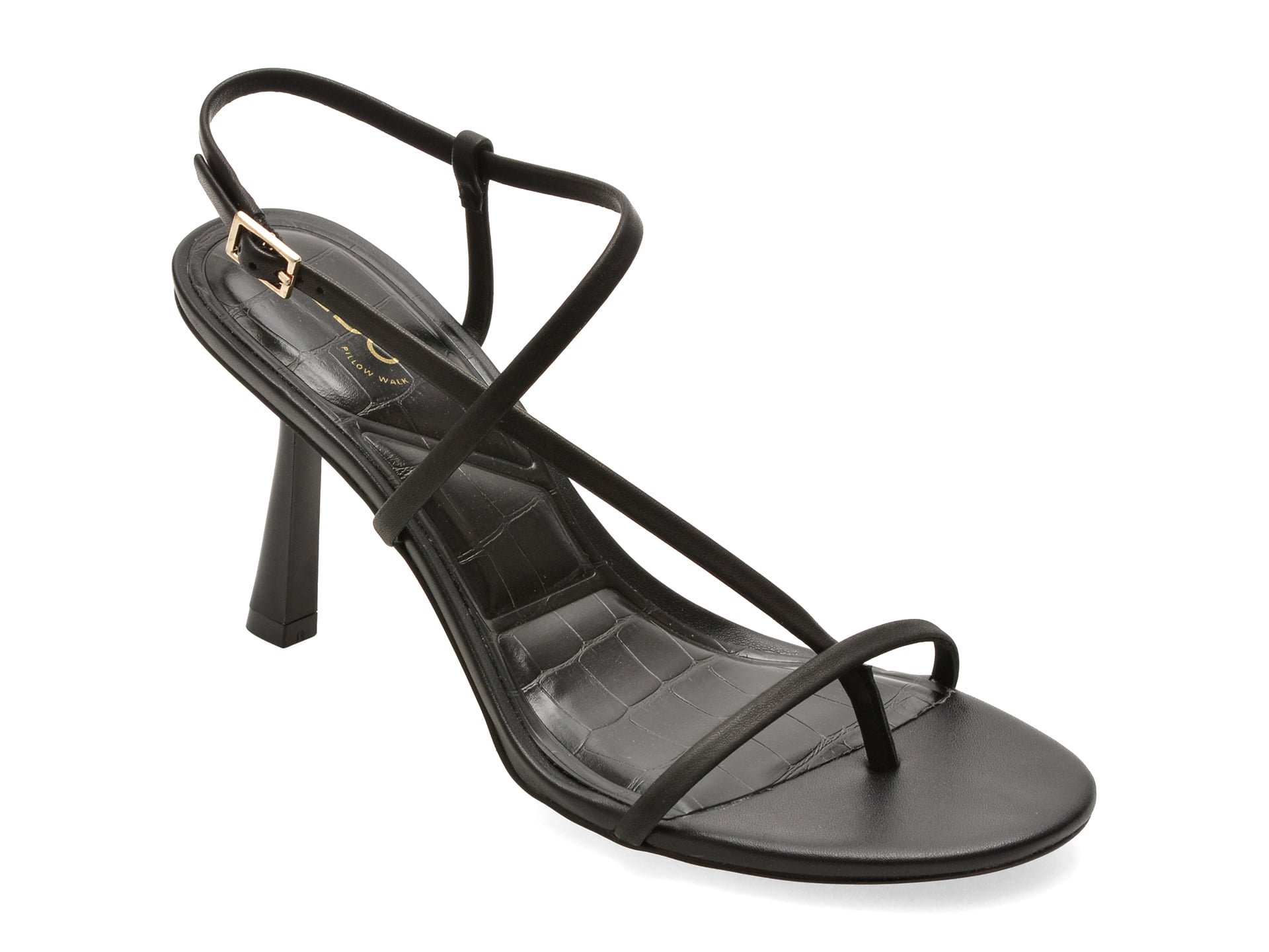 Sandale elegante ALDO negre, NALLIA 001, din piele naturala