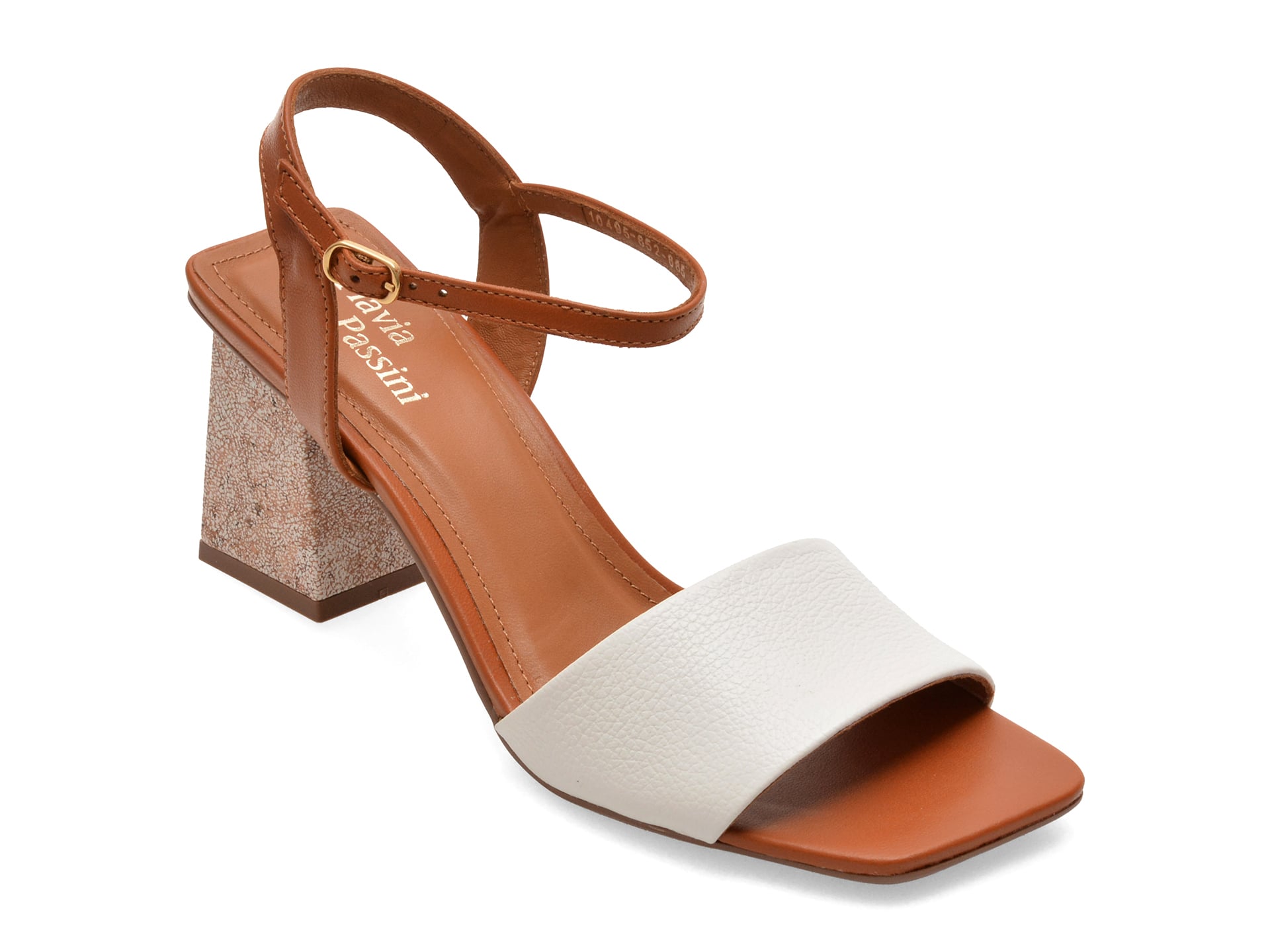 Sandale FLAVIA PASSINI albe, 1049665, din piele naturala