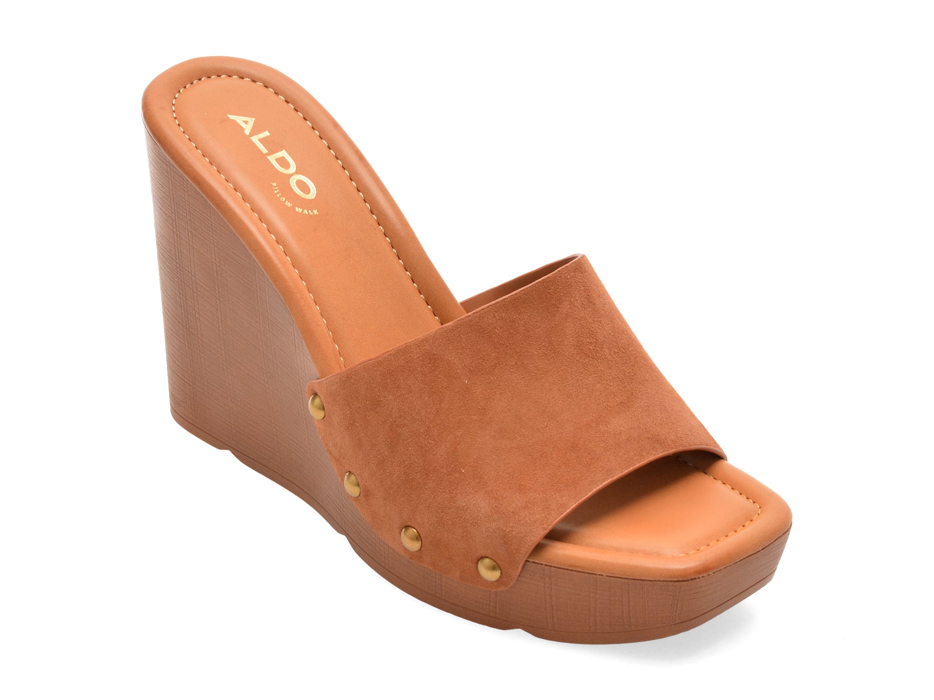 Papuci ALDO maro, 14298773, din piele intoarsa