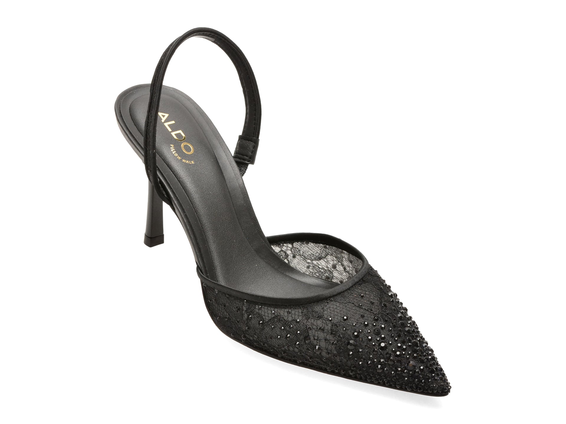 Pantofi eleganti ALDO negri, 14241582, din material textil
