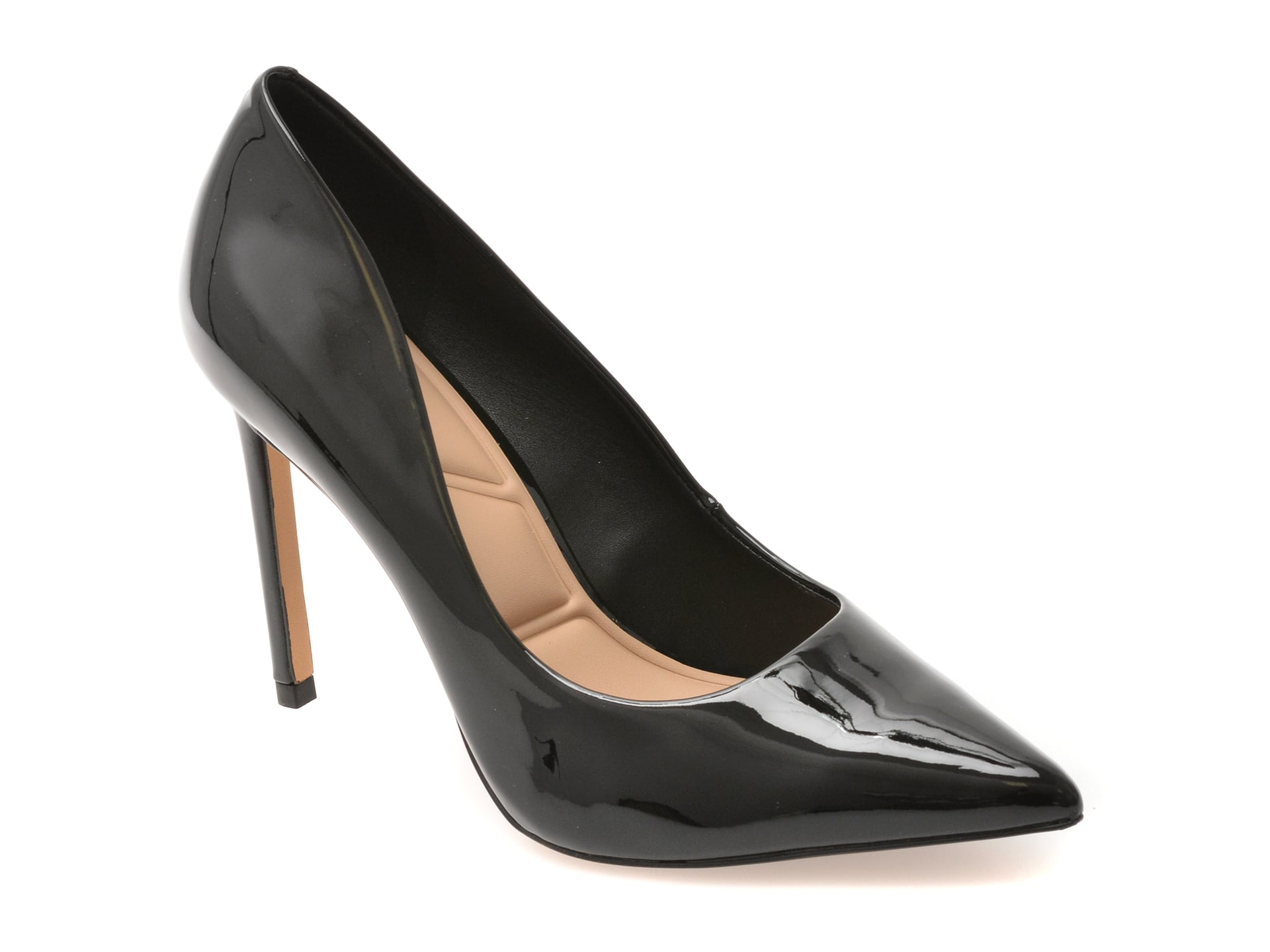 Pantofi eleganti ALDO negri, STESSY 2.0, din piele ecologica lacuita