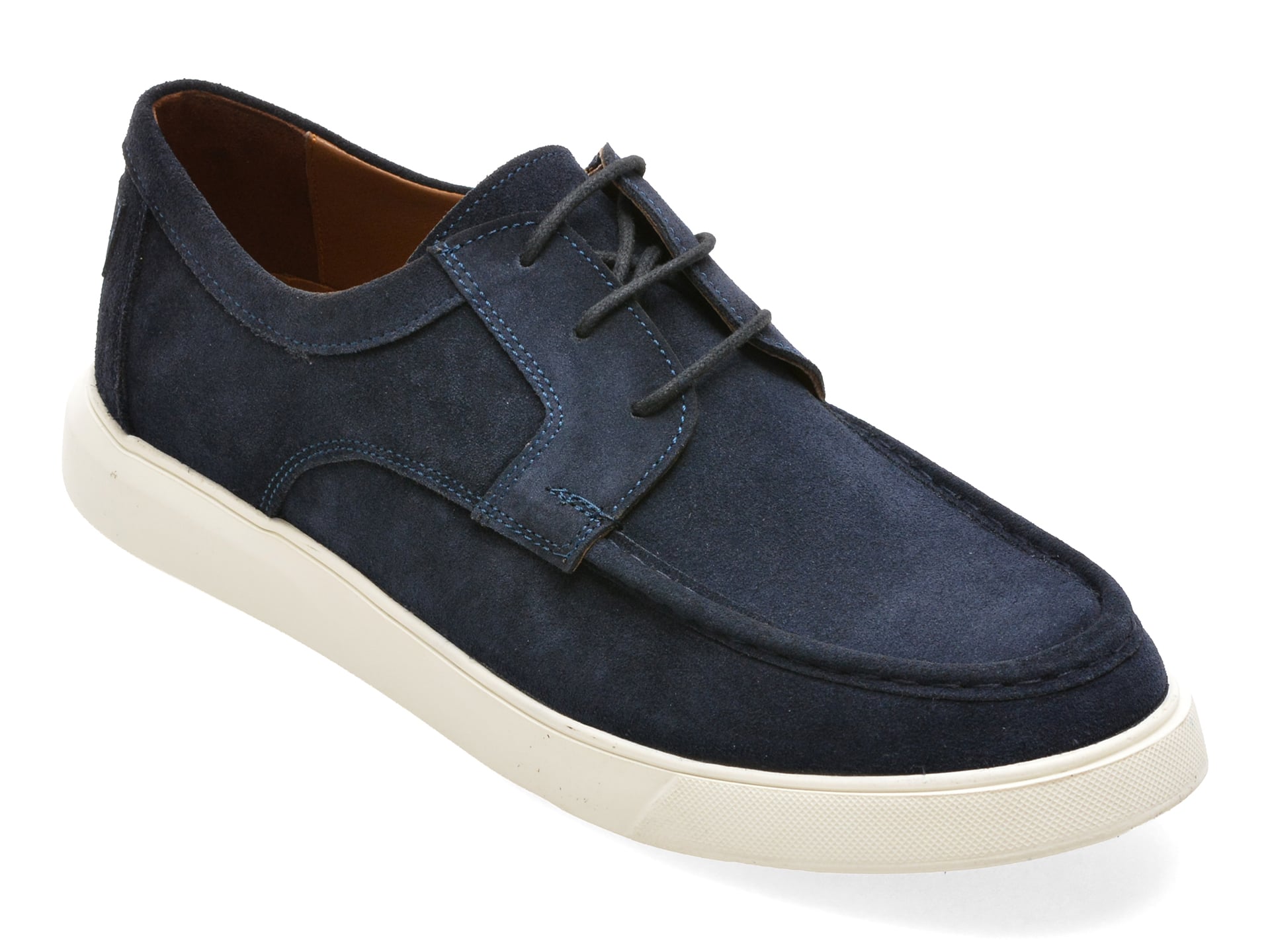 Mocasini BITE THE BULLET bleumarin, RM118, din piele intoarsa
