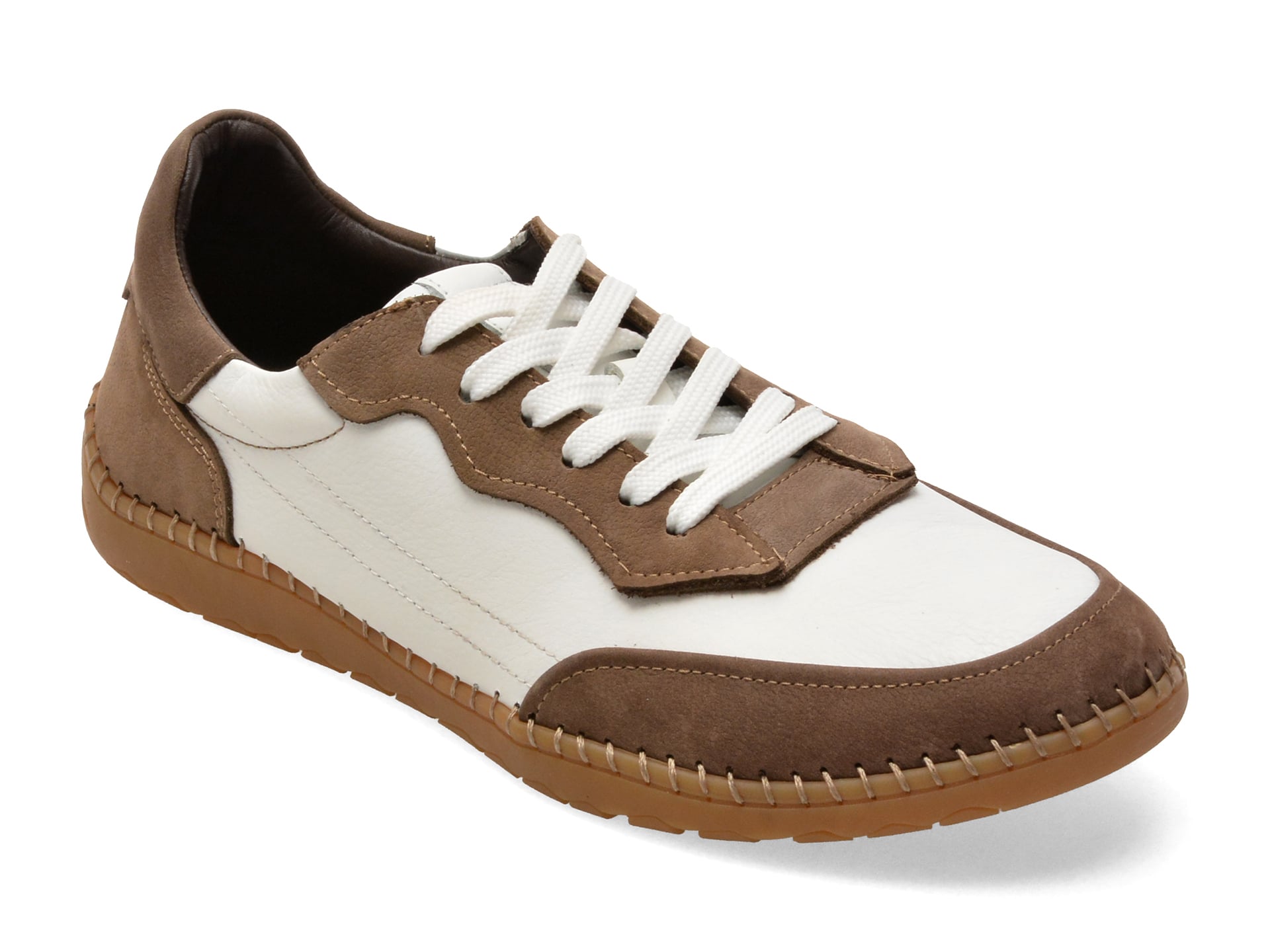 Pantofi sport GRYXX albi, 74034, din piele naturala