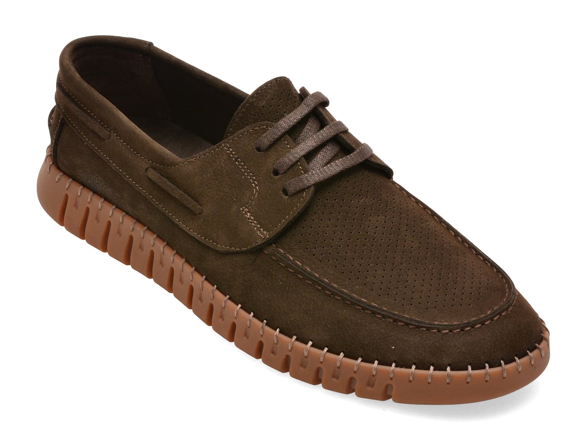Mocasini GRYXX maro, 7402005, din nabuc