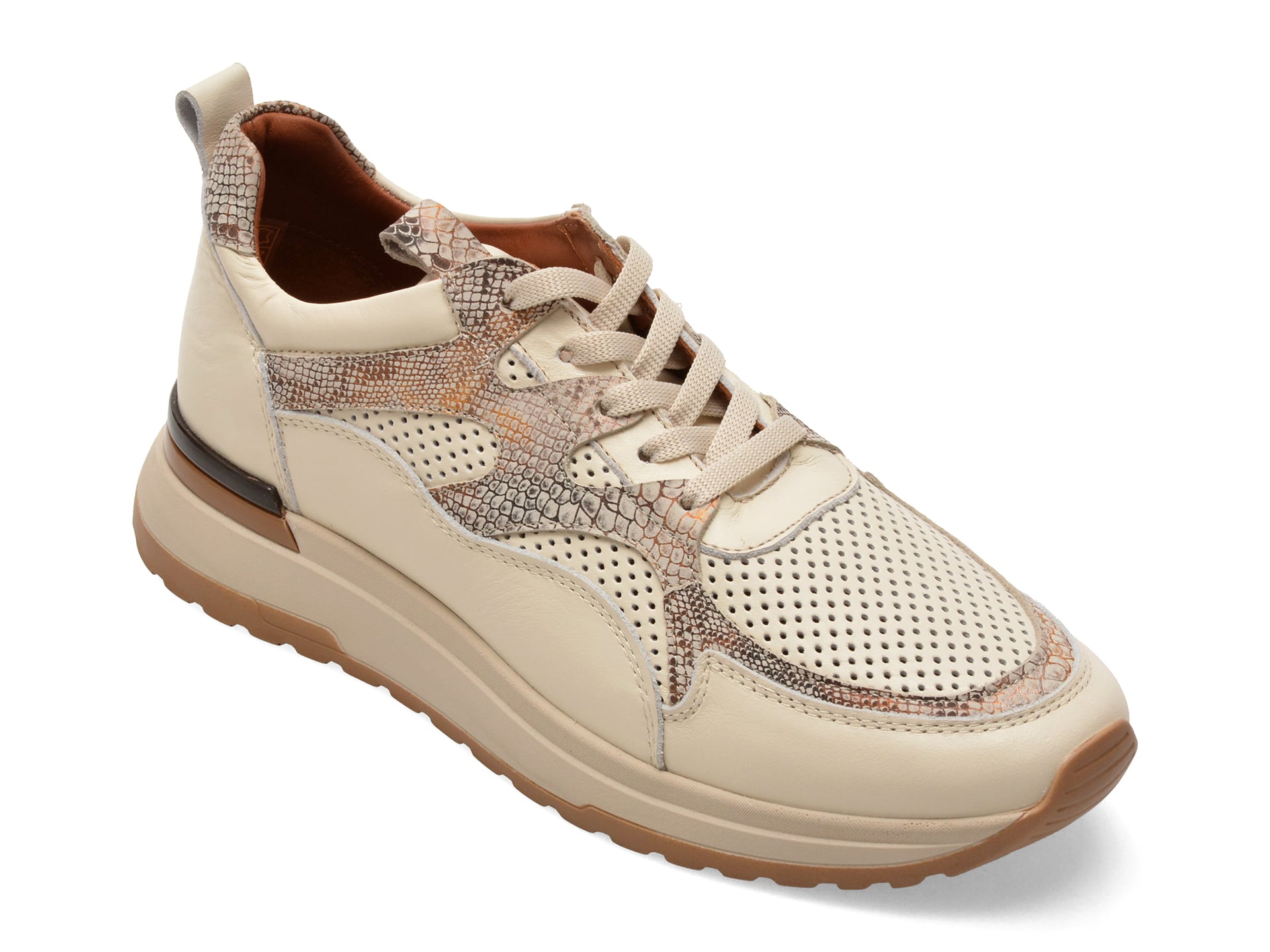 Pantofi sport GRYXX bej, 033S649, din piele naturala