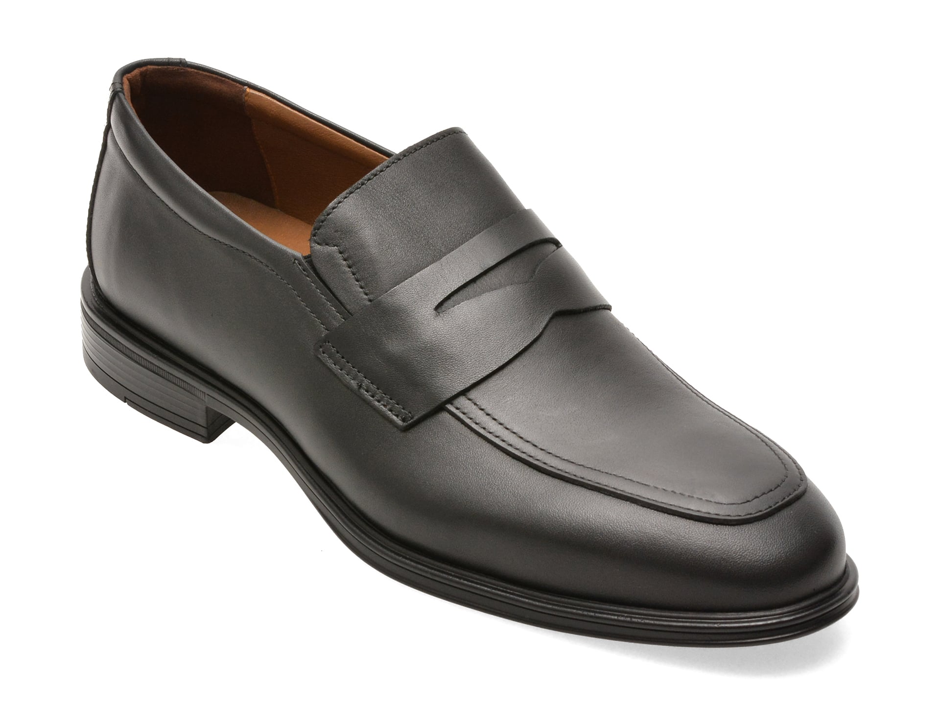 Mocasini eleganti BITE THE BULLET negri, RM104, din piele naturala