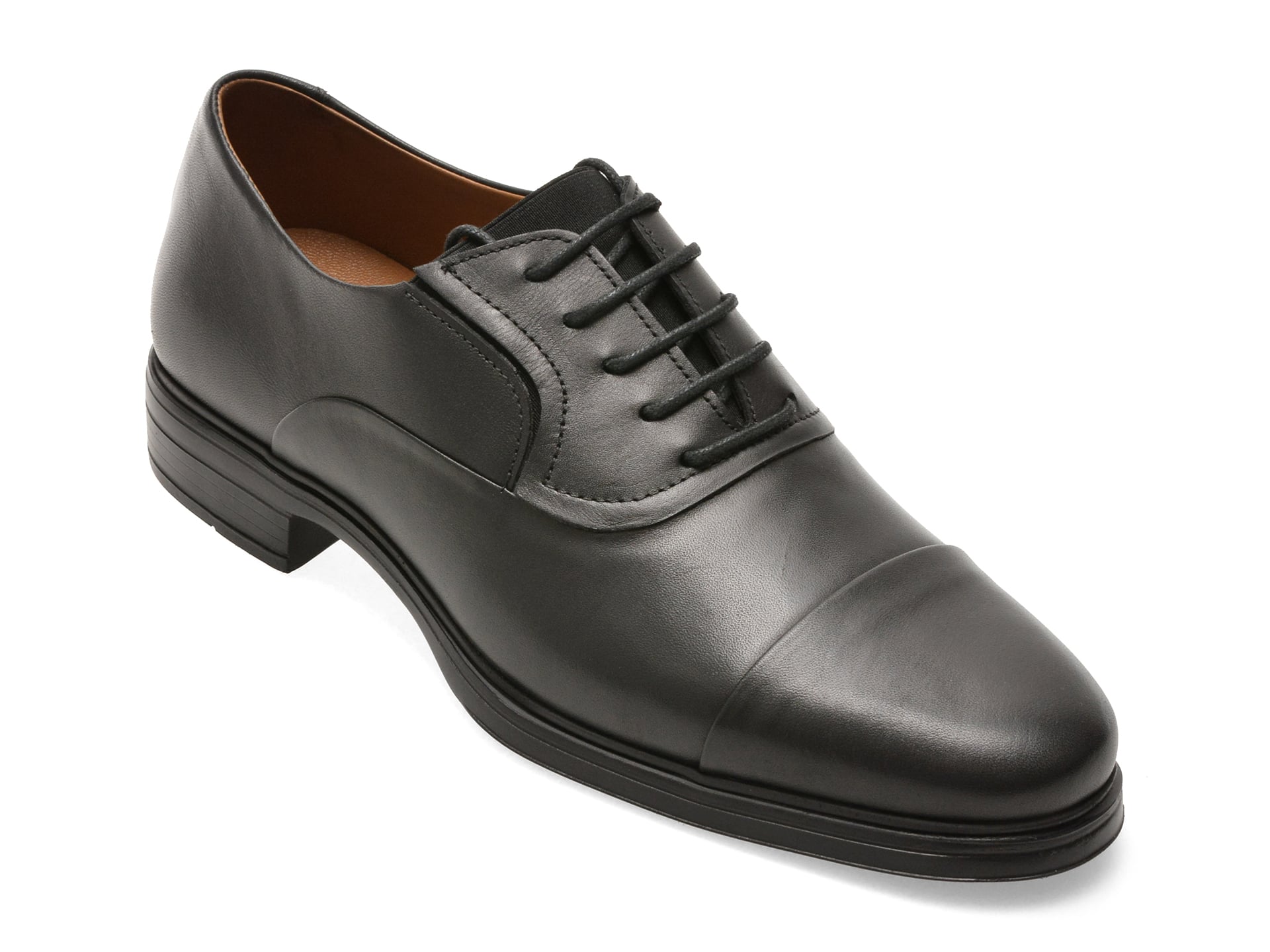 Pantofi eleganti BITE THE BULLET negri, RM105, din piele naturala