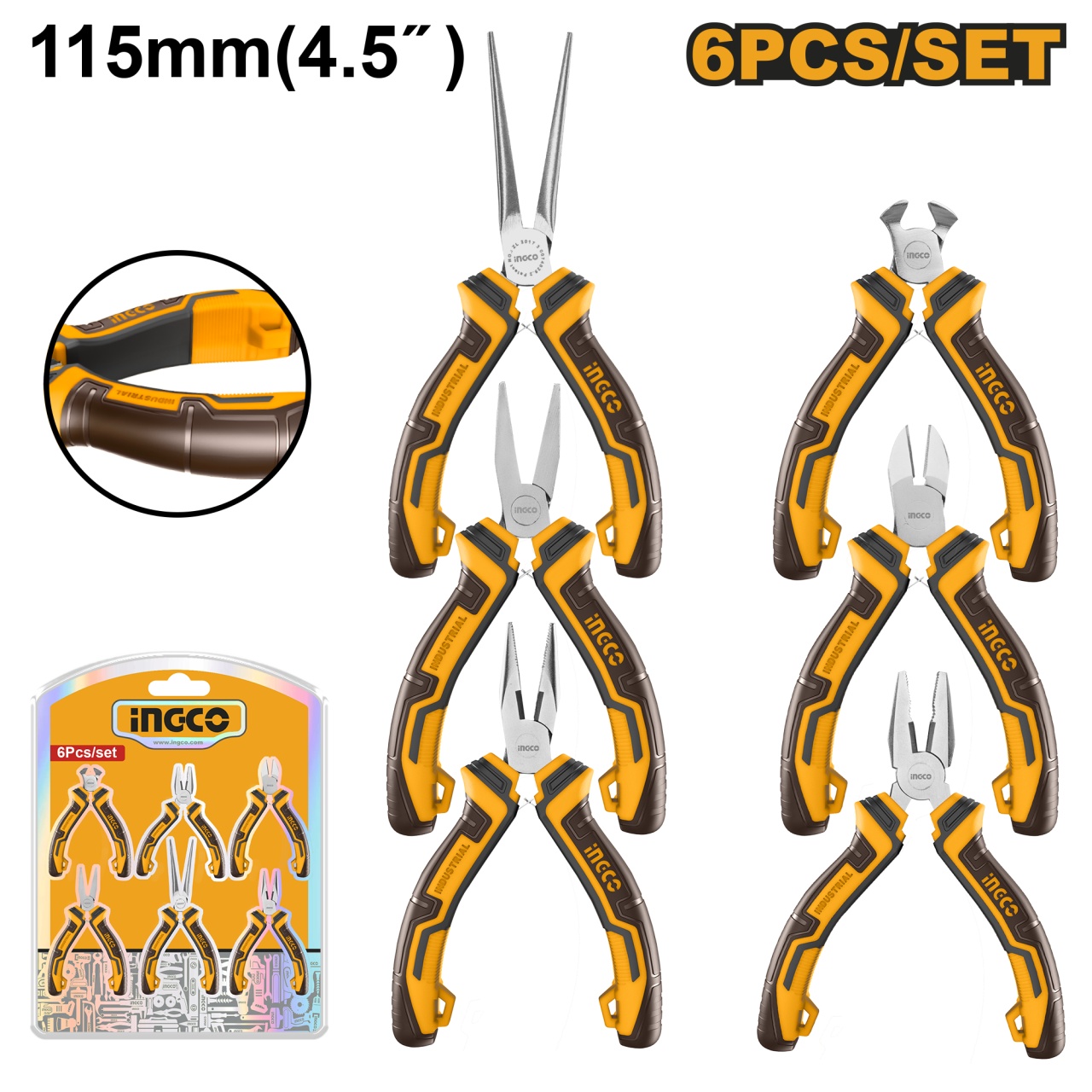 Set 6 Mini Patenti INGCO HMPS06115
