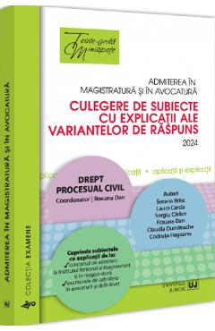 Admiterea in magistratura si in avocatura. Drept procesual civil Ed.6 - Roxana Dan