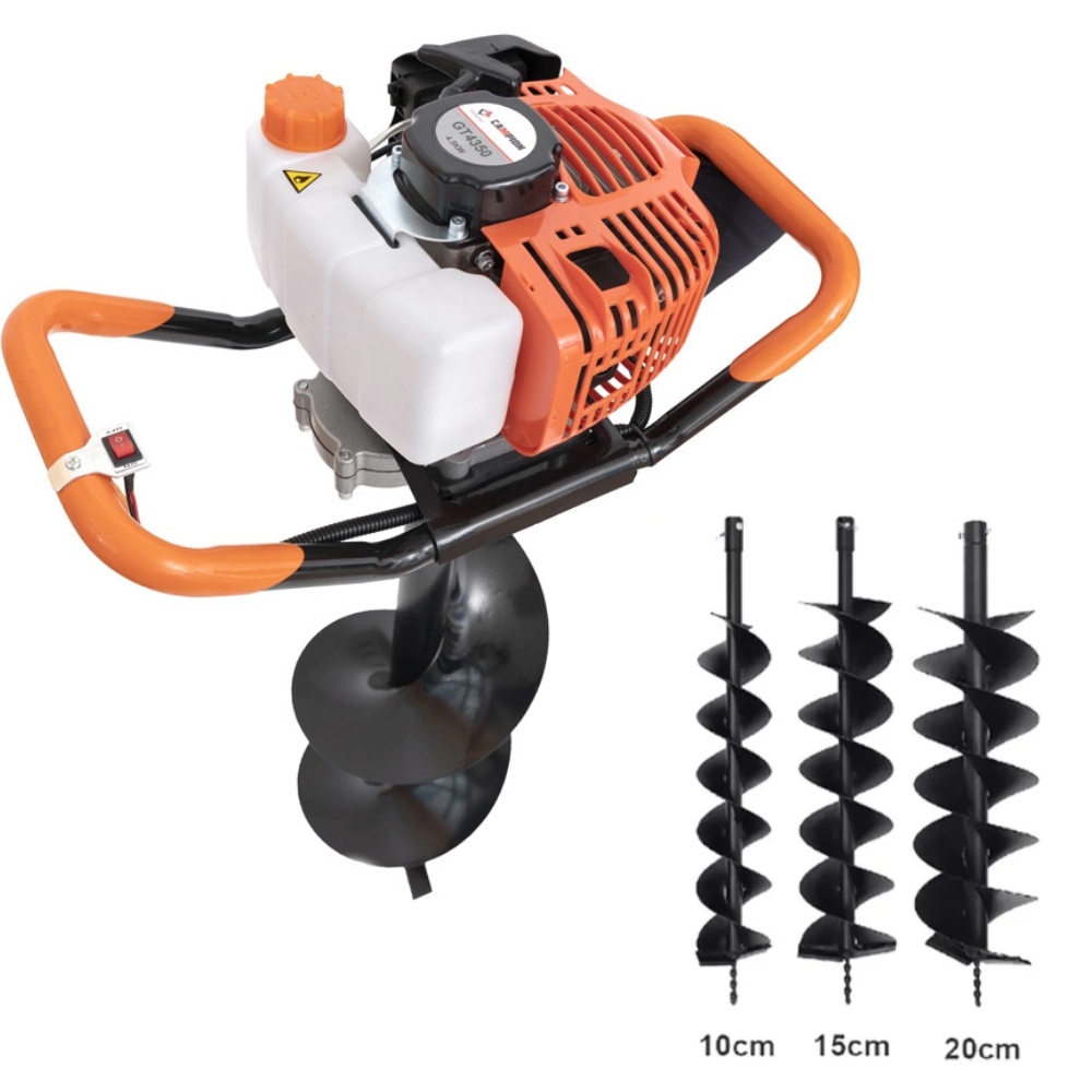 8.5CP *PACHET* Motoburghiu foreza pamant 8.5CP, 58cc, 9200rpm Professional, 3 burghie incluse (100, 150, 200) GT4350 CAMPION CMP
