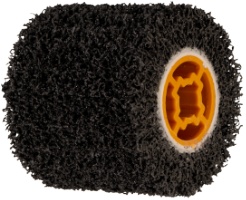 Perie abraziva 100x100 mm, granulatie 40, prindere 20 mm, carbură de siliciu, Evotools 2050 (cod 683266 / 681626)